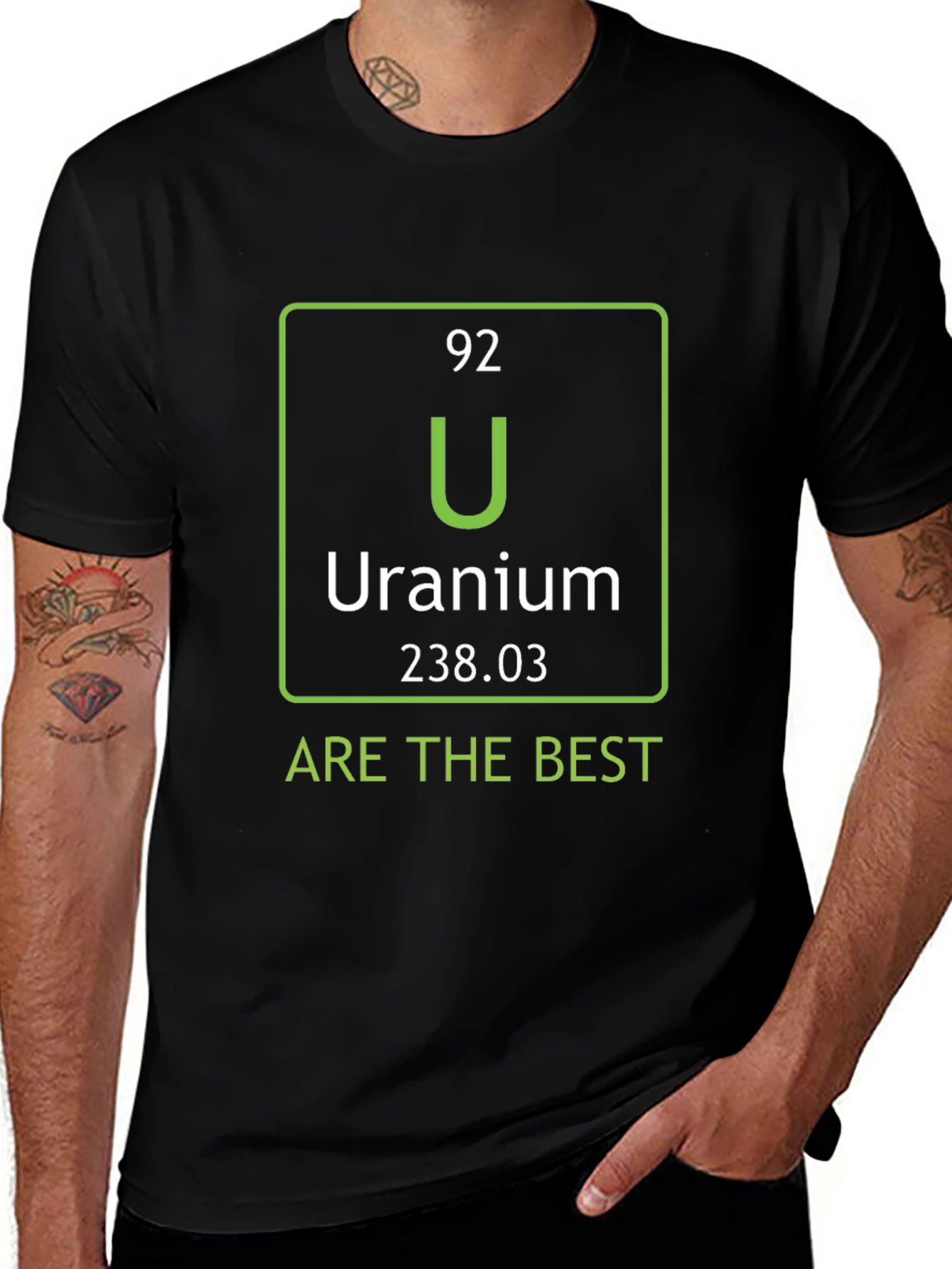 Uranium Periodic Table T-Shirt - Funny Science Tee