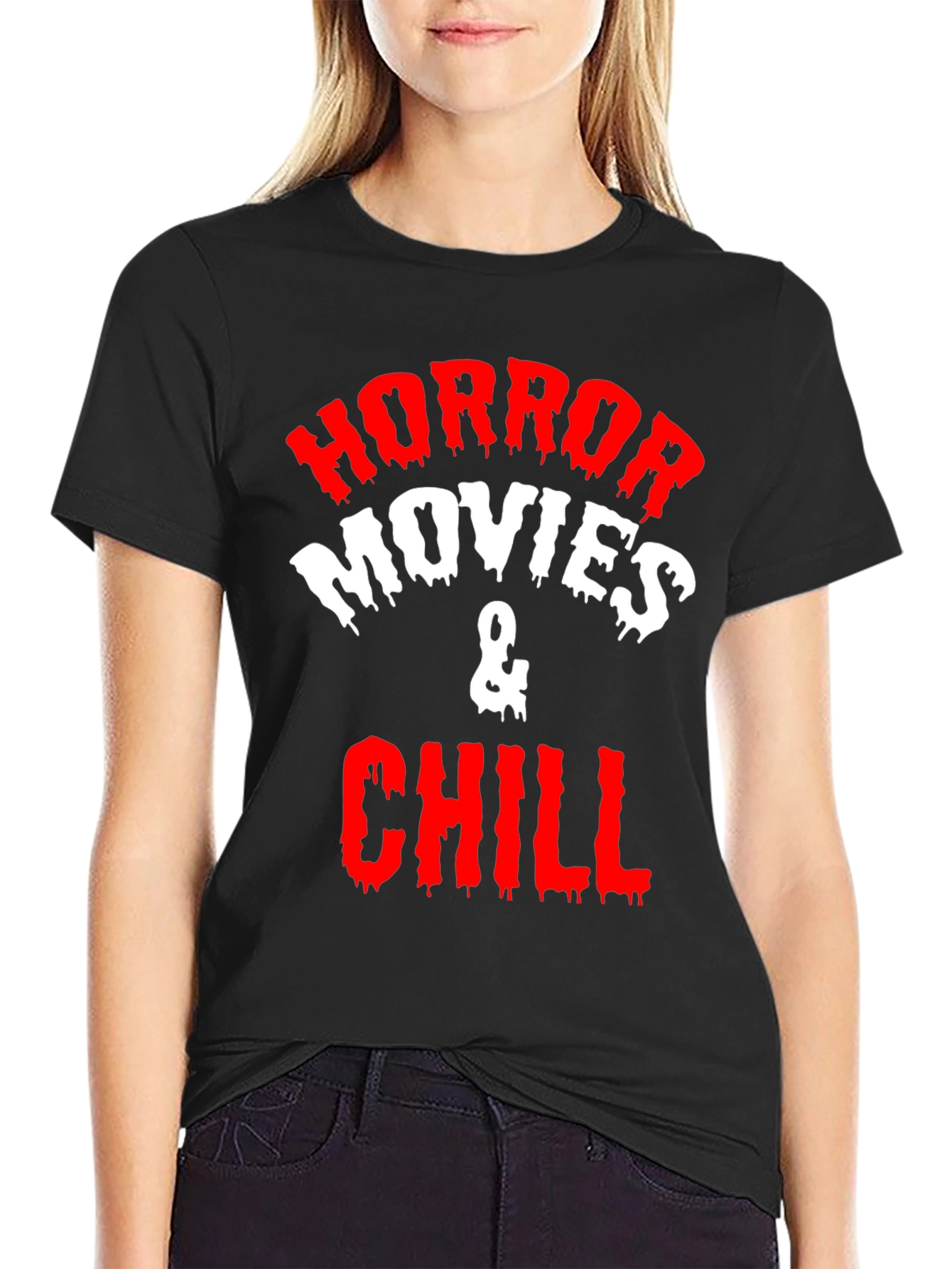 Horror Movies & Chill Graphic T-Shirt