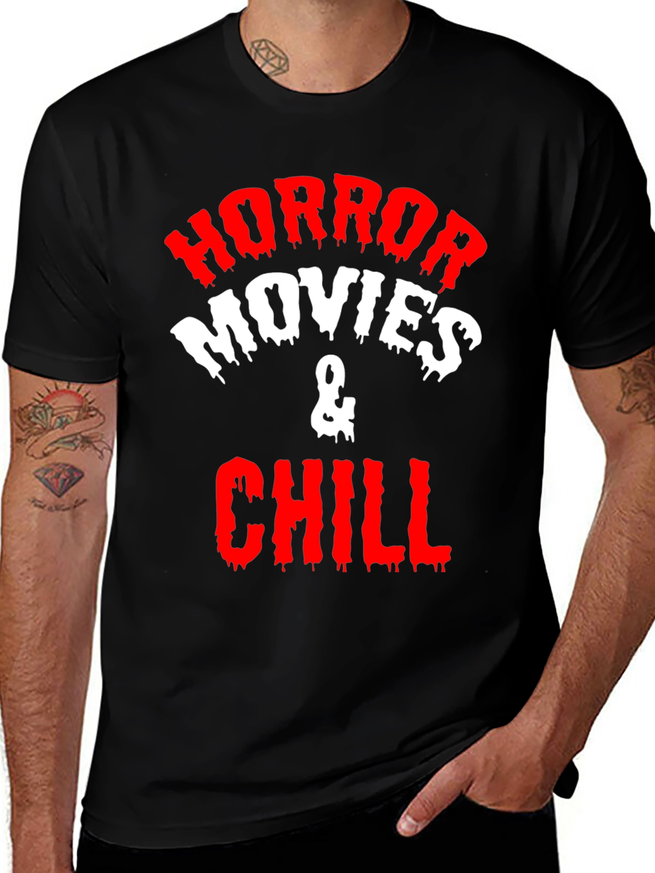 Horror Movies & Chill Graphic T-Shirt