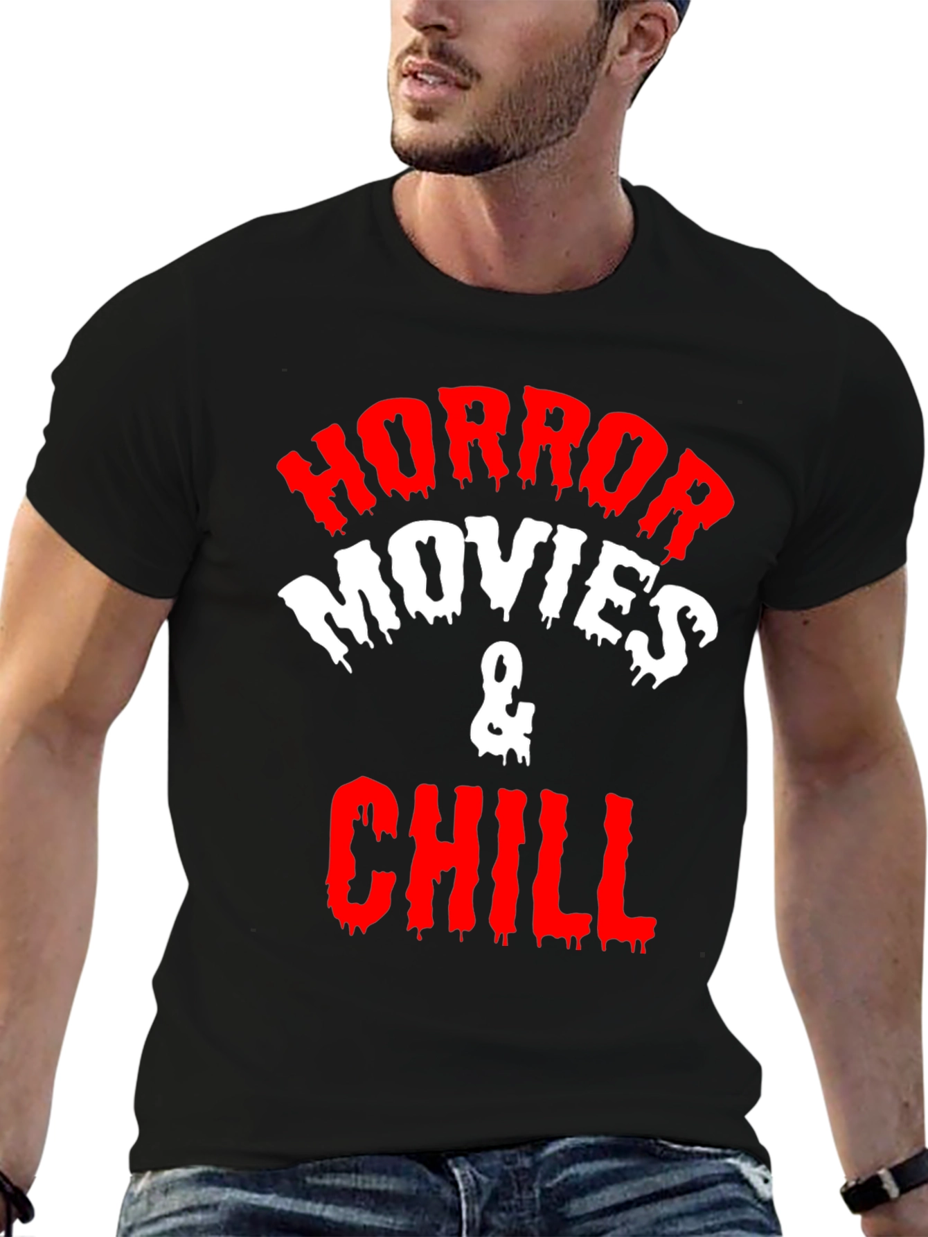 Horror Movies & Chill Graphic T-Shirt