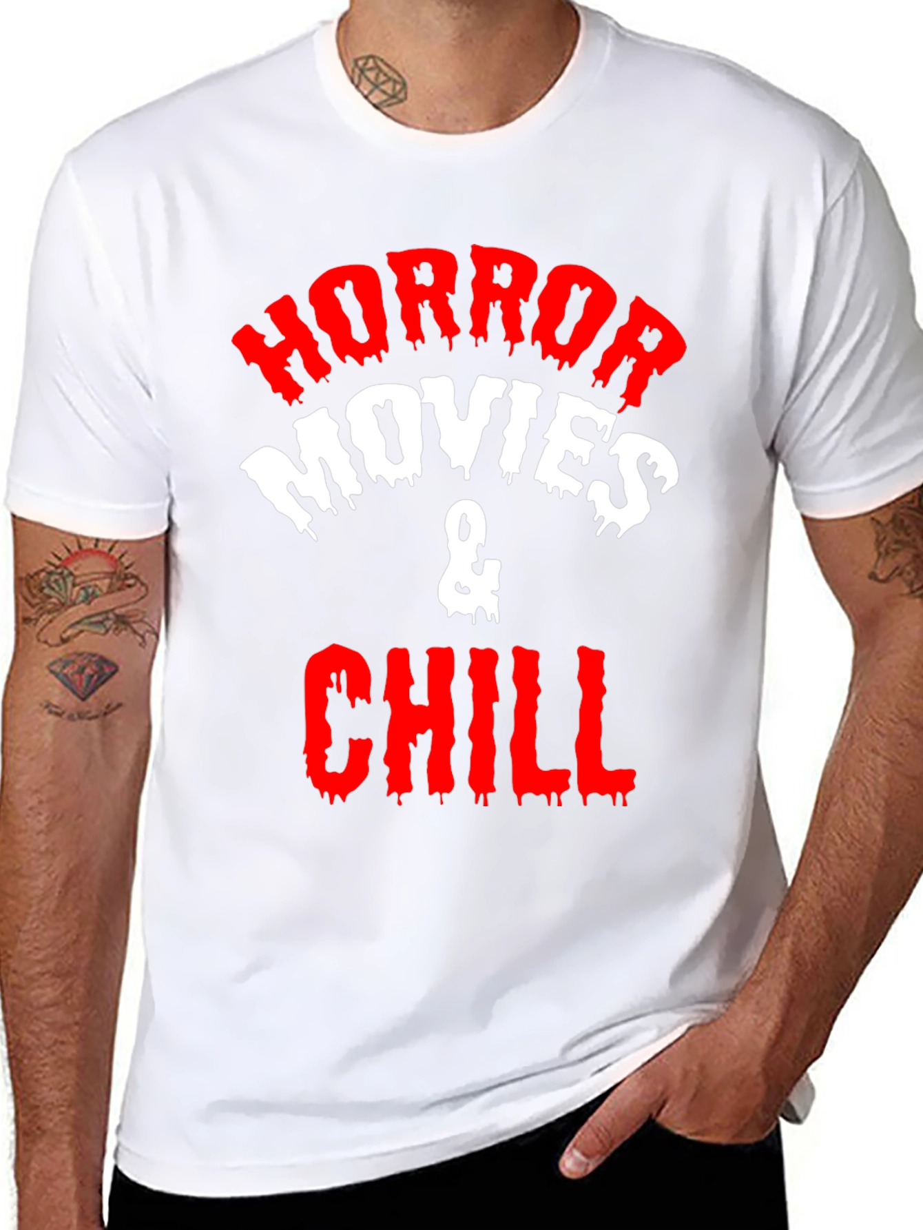 Horror Movies & Chill Graphic T-Shirt