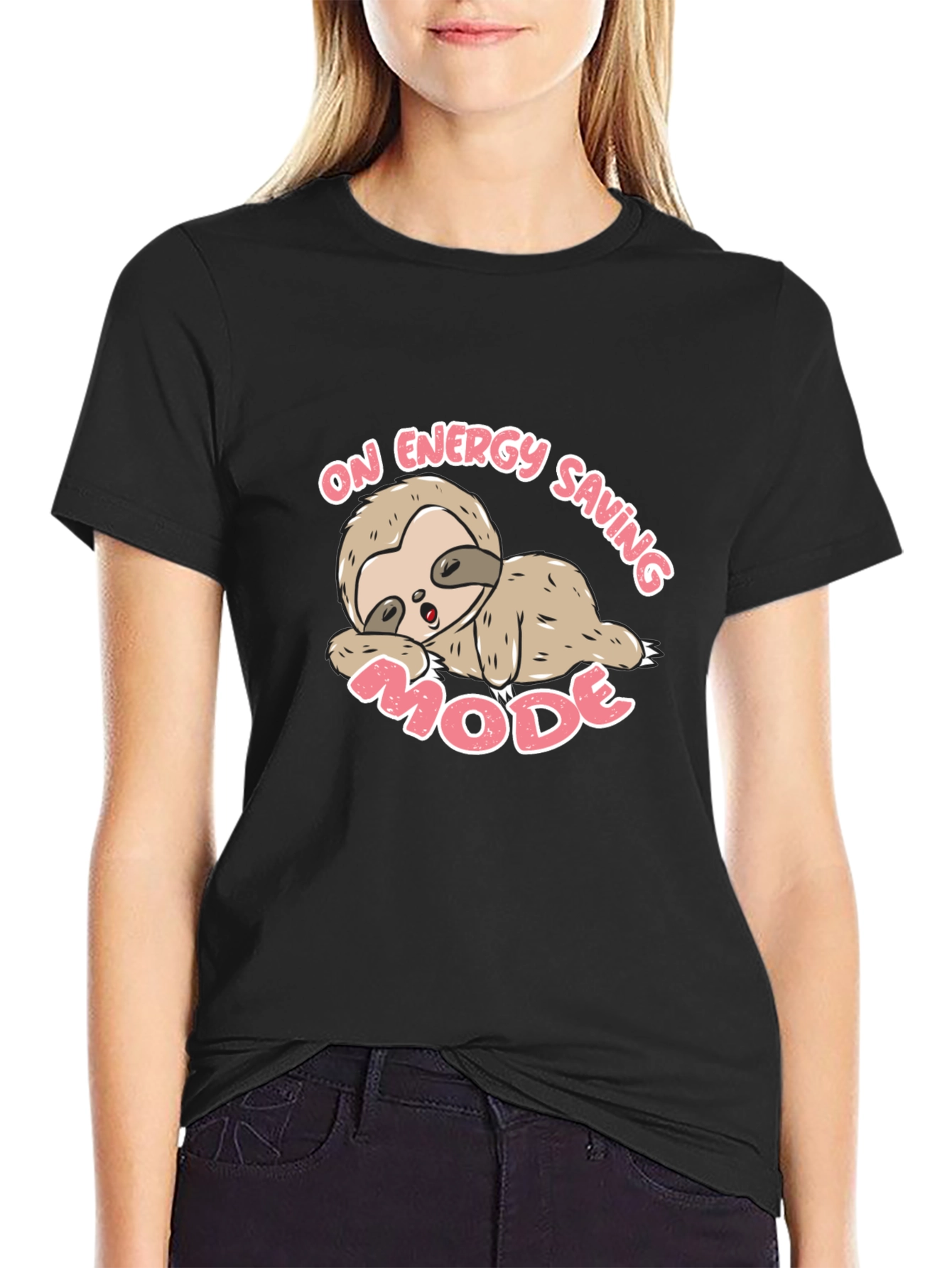 Energy Saving Mode Sloth Graphic Tee