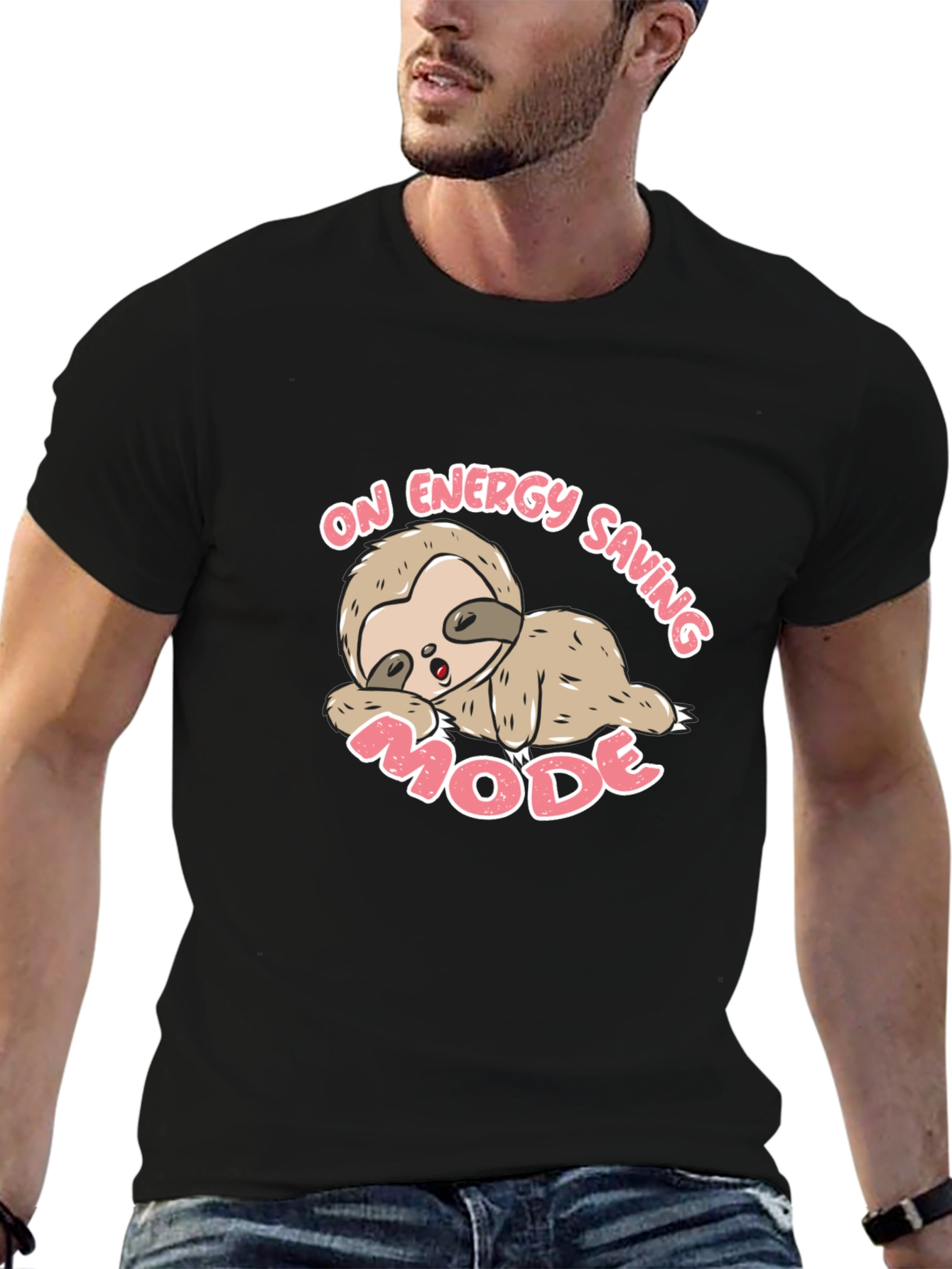 Energy Saving Mode Sloth Graphic Tee