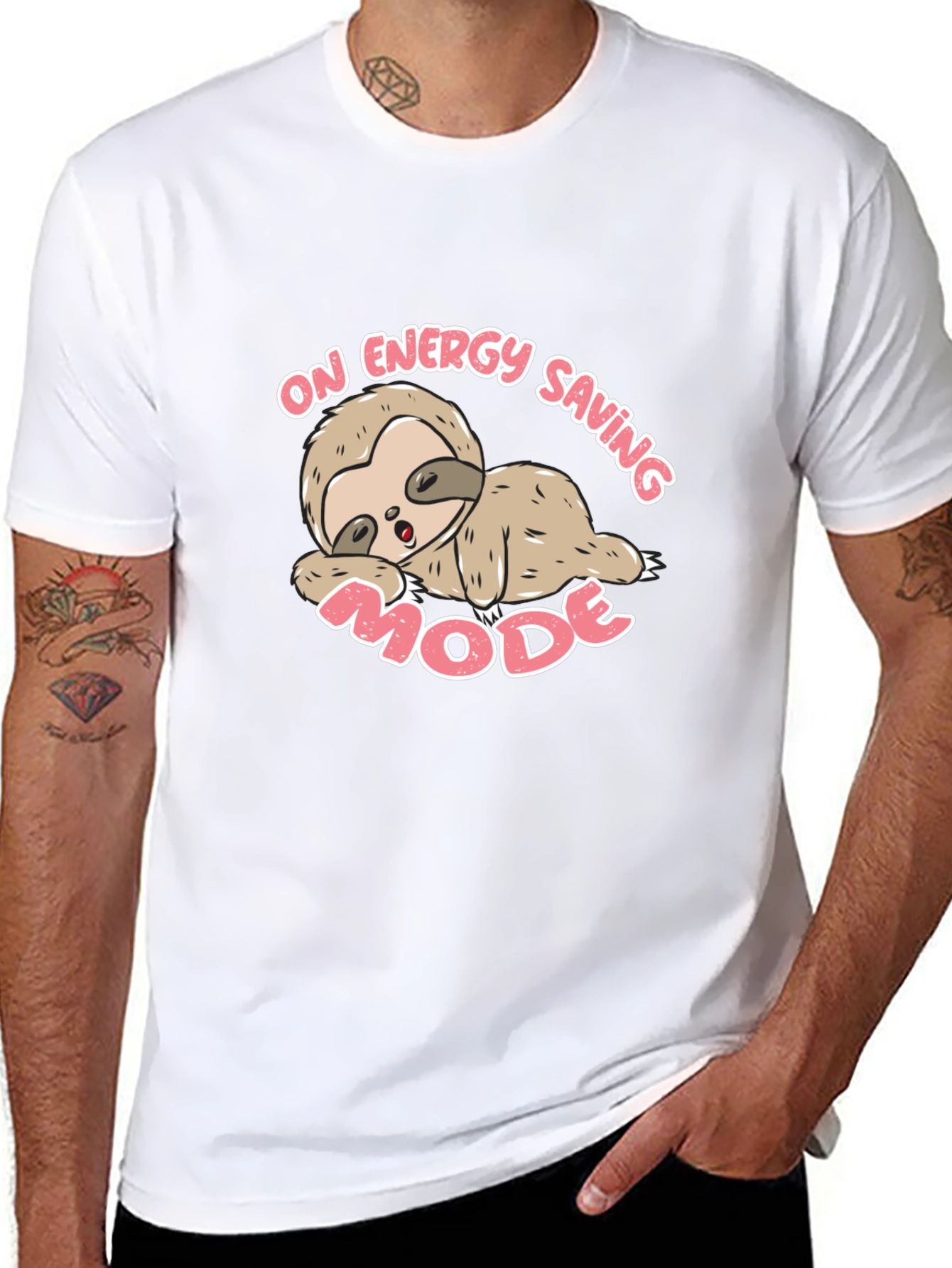 Energy Saving Mode Sloth Graphic Tee
