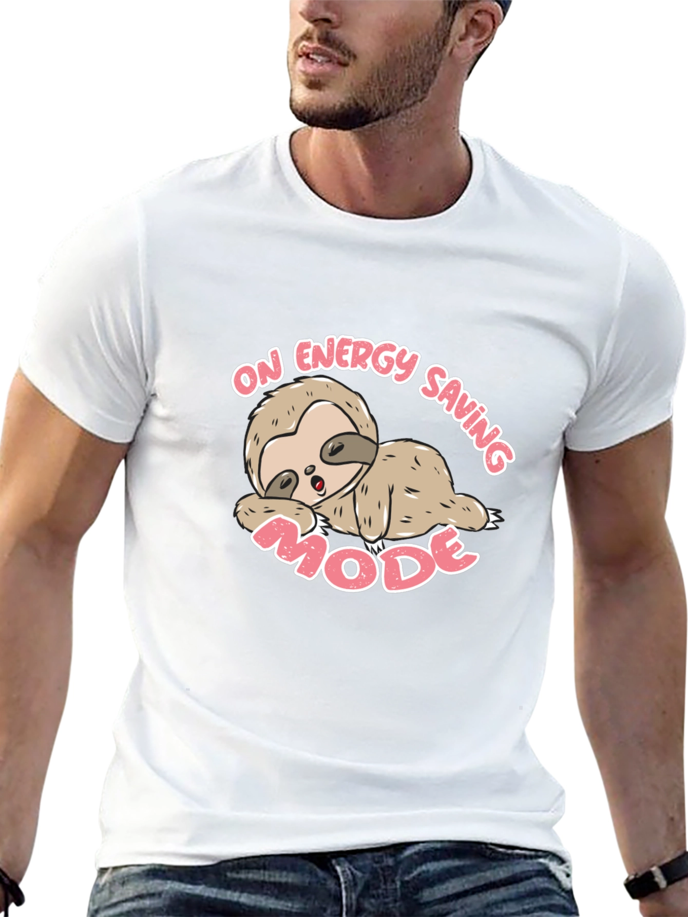 Energy Saving Mode Sloth Graphic Tee