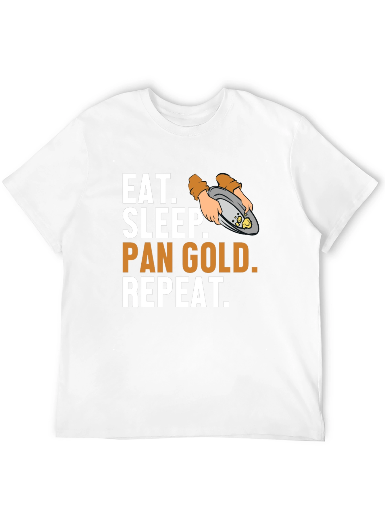 Eat Sleep Pan Gold Repeat T-Shirt