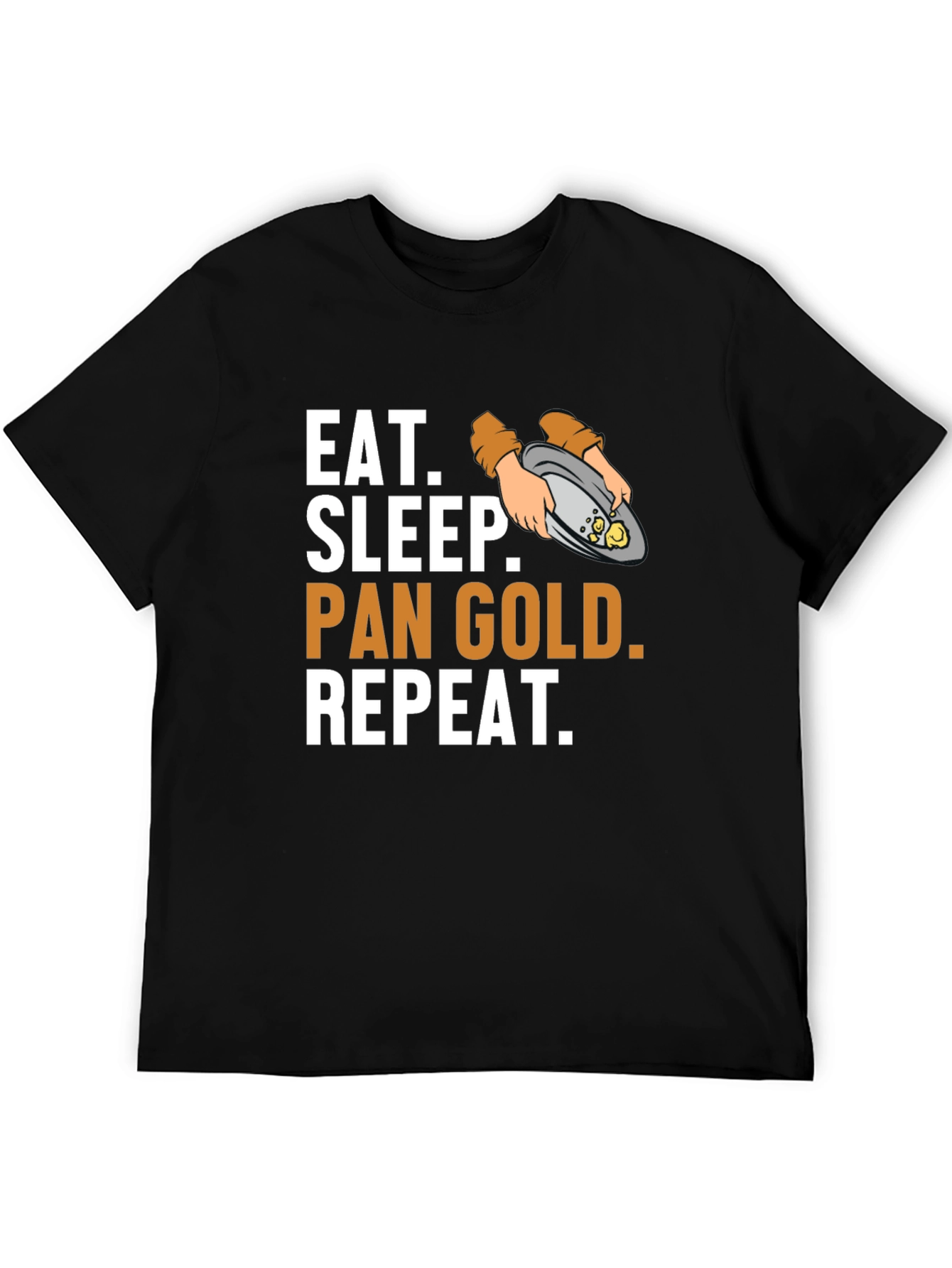 Eat Sleep Pan Gold Repeat T-Shirt