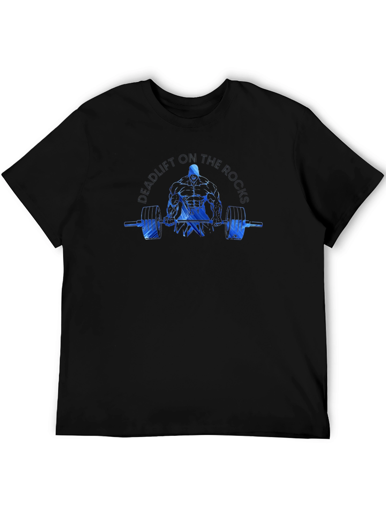 Weightlifting Graphic Tee - Black Cotton Blend
