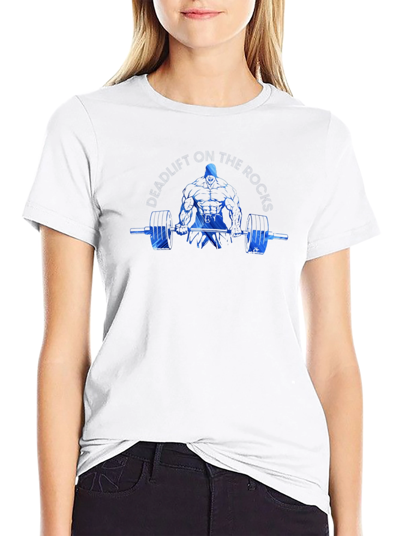 Weightlifting Graphic Tee - Black Cotton Blend
