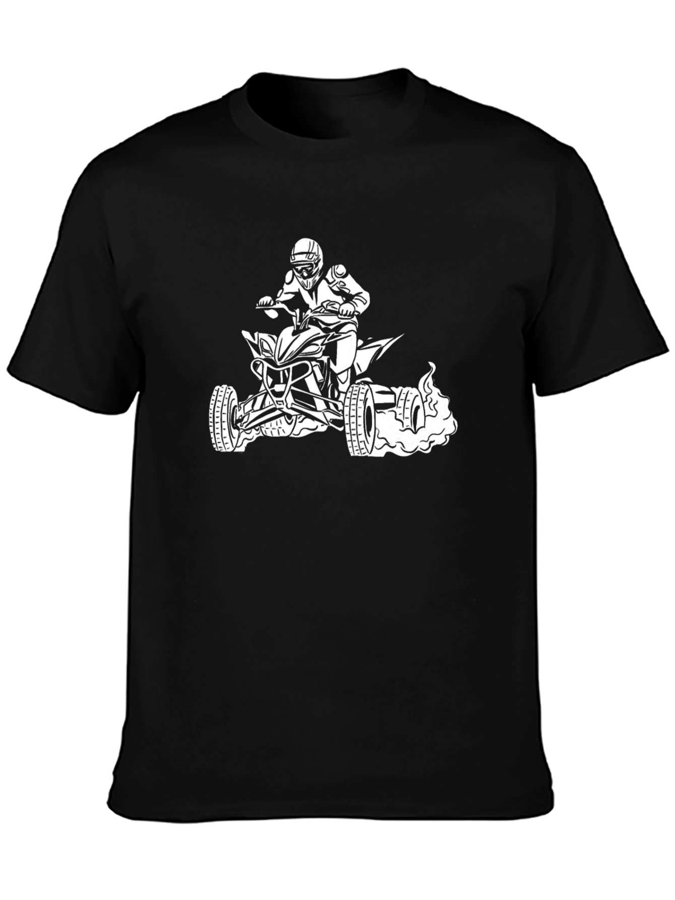Black ATV Rider Graphic Tee