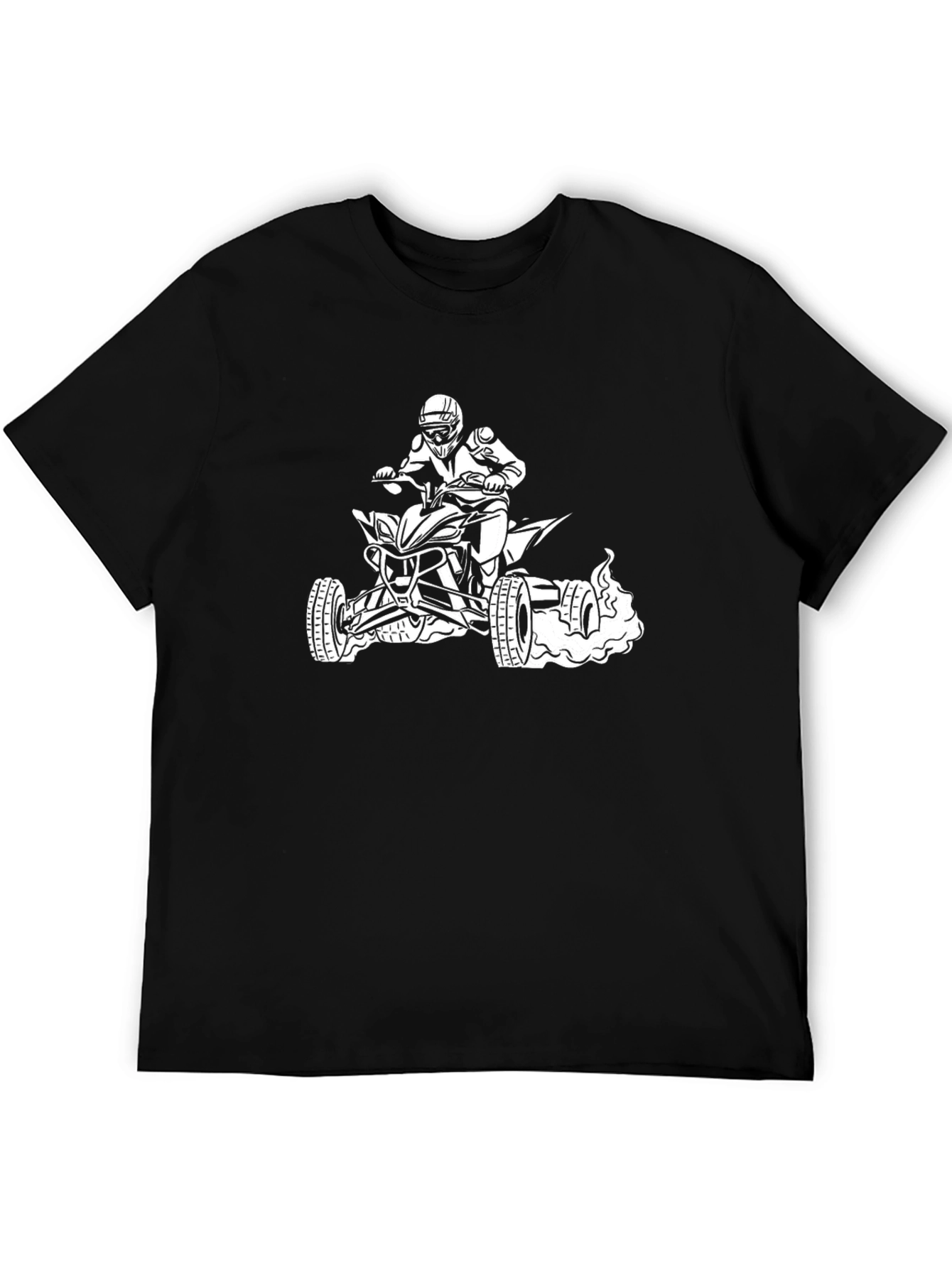 Black ATV Rider Graphic Tee