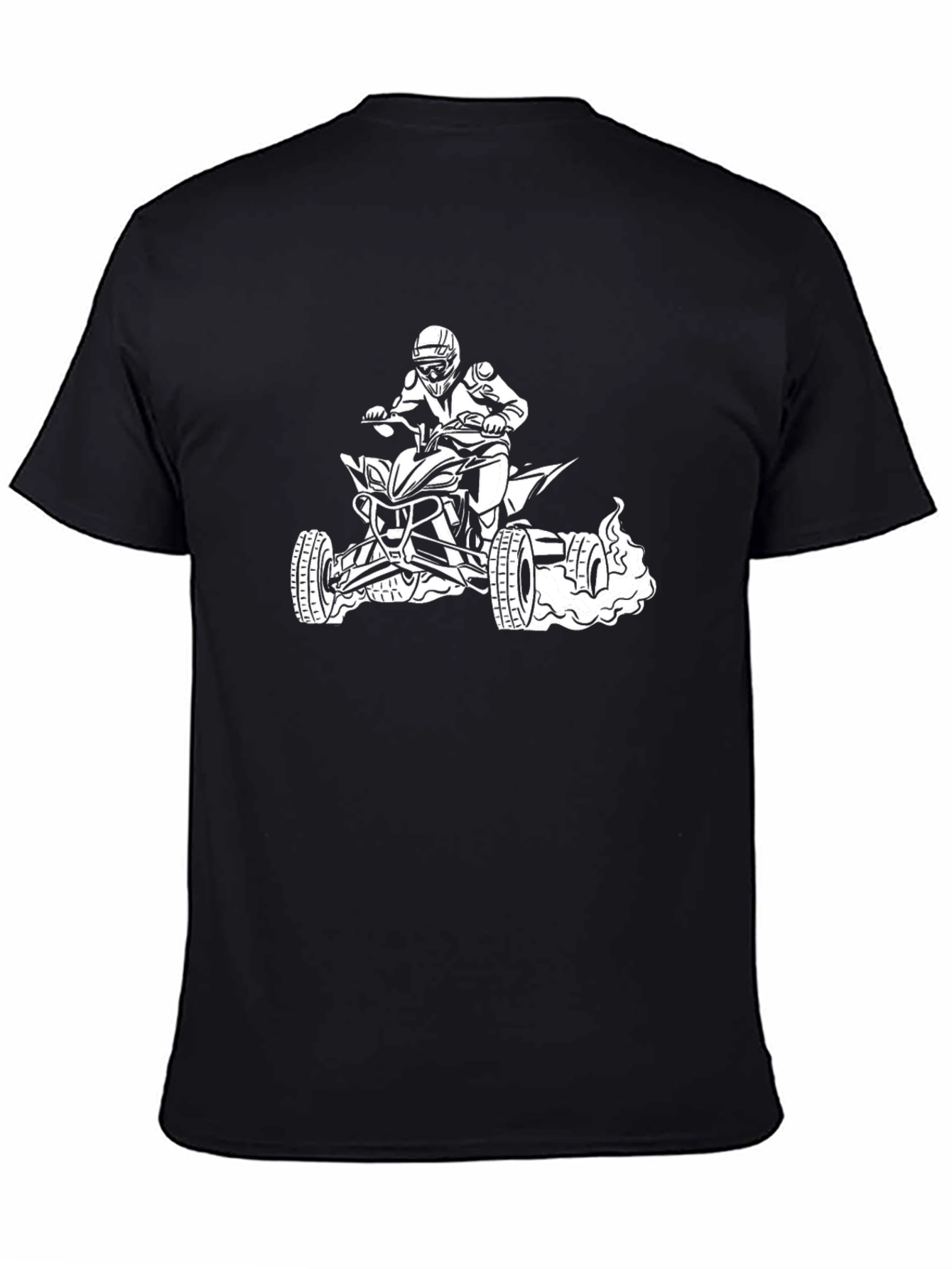 Black ATV Rider Graphic Tee