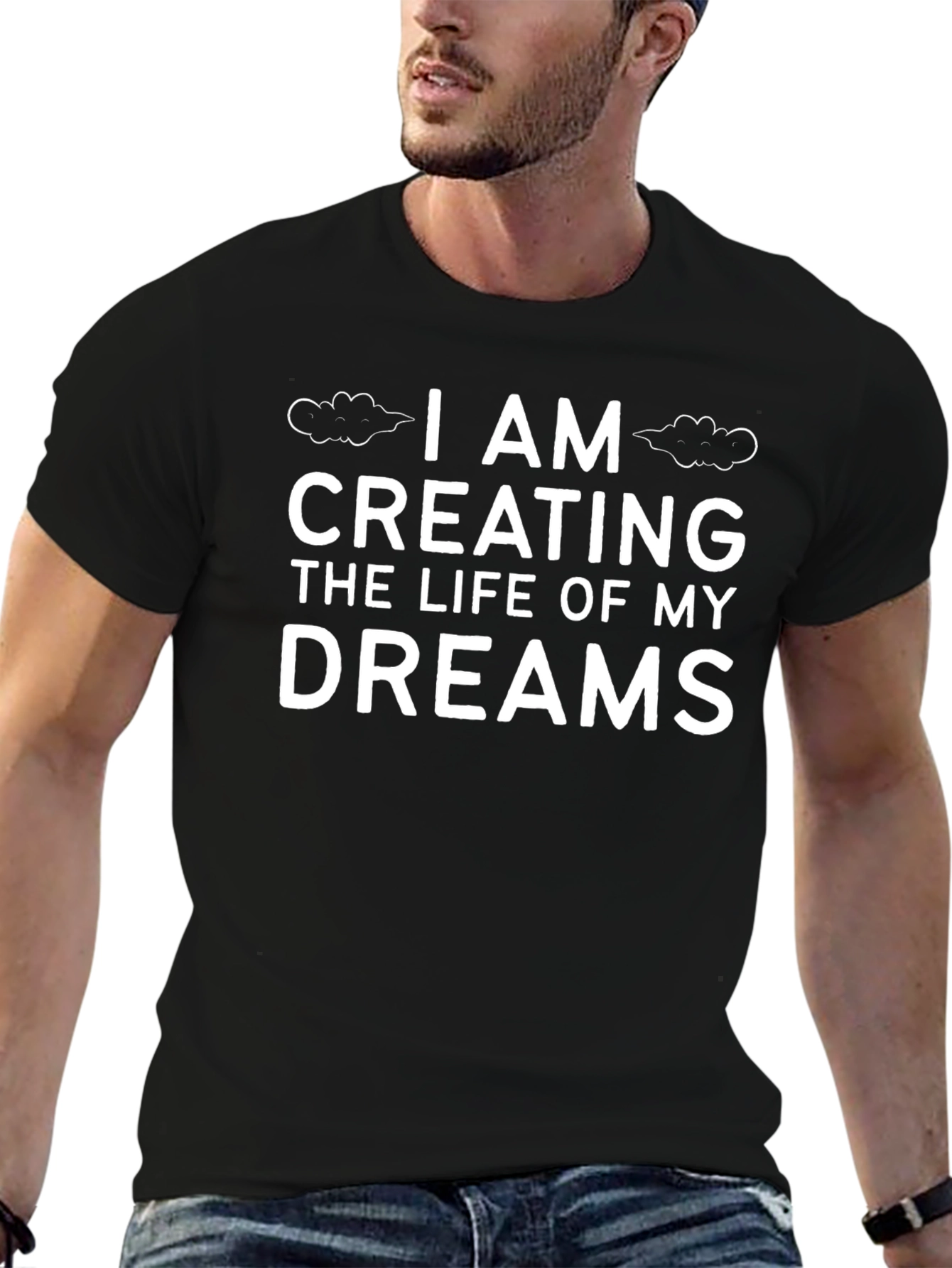 Dream Life Graphic Tee - Black