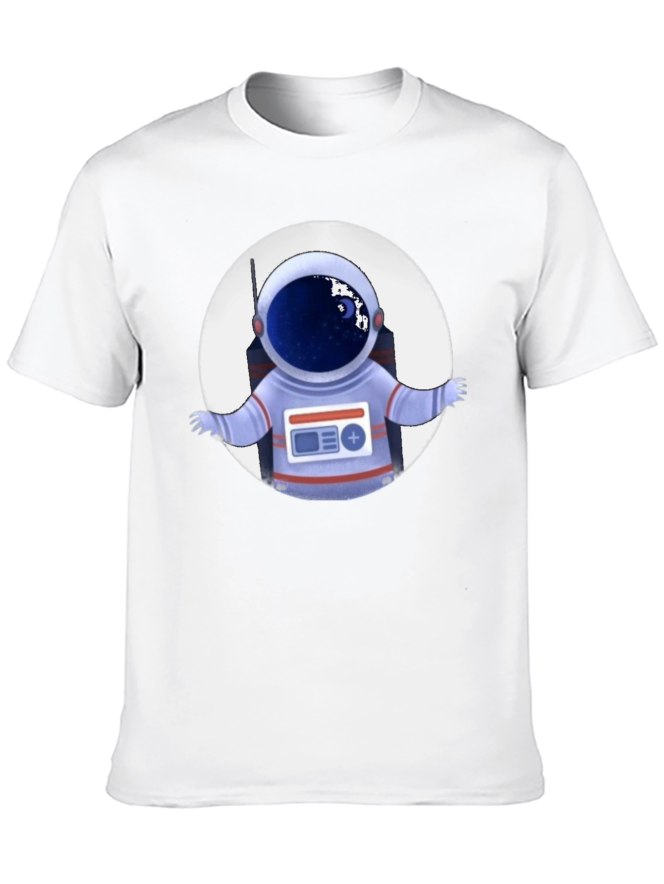 Astronaut Graphic Print T-Shirt - Space Explorer Tee