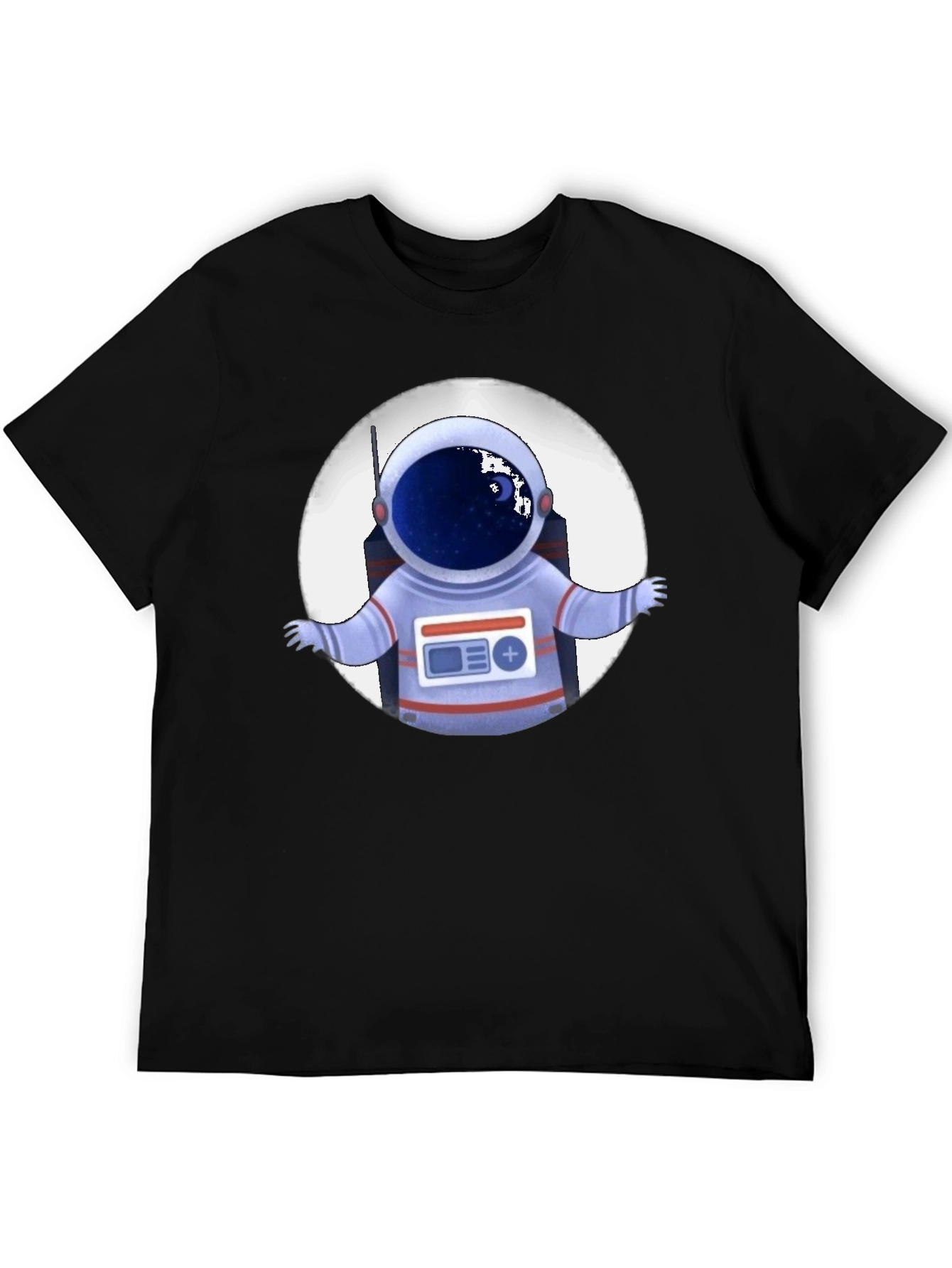 Astronaut Graphic Print T-Shirt - Space Explorer Tee