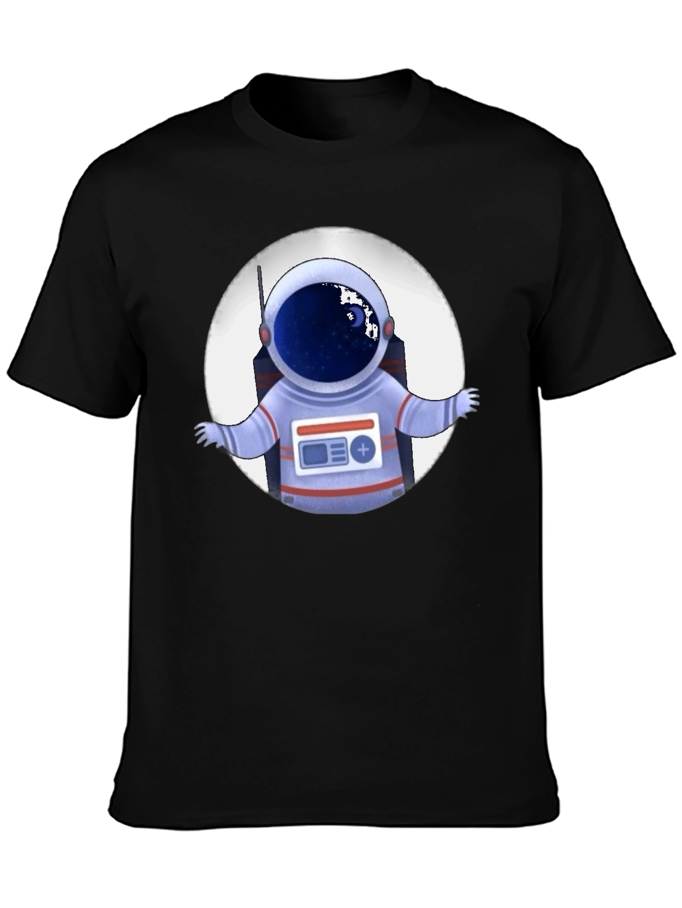 Astronaut Graphic Print T-Shirt - Space Explorer Tee