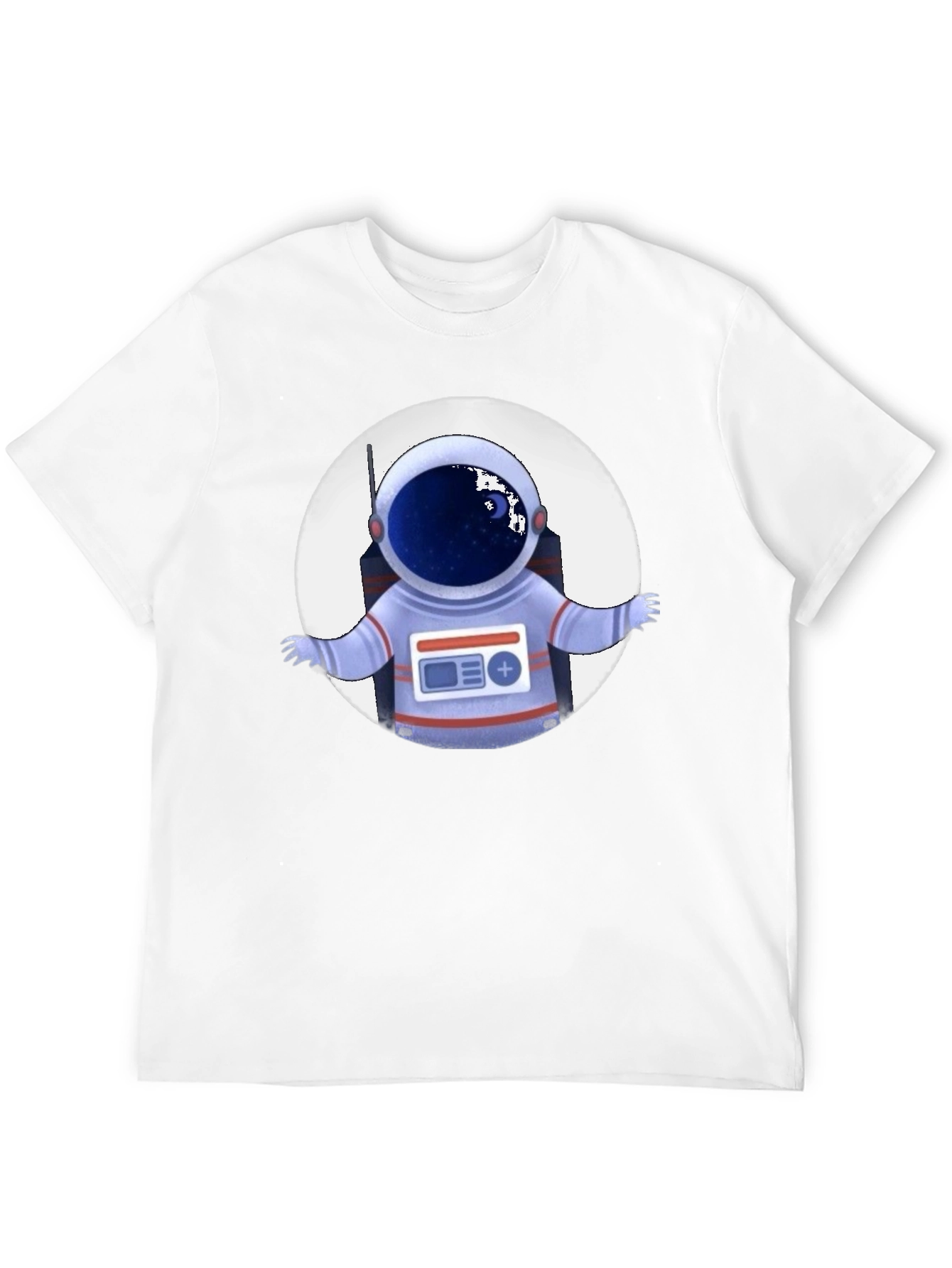 Astronaut Graphic Print T-Shirt - Space Explorer Tee