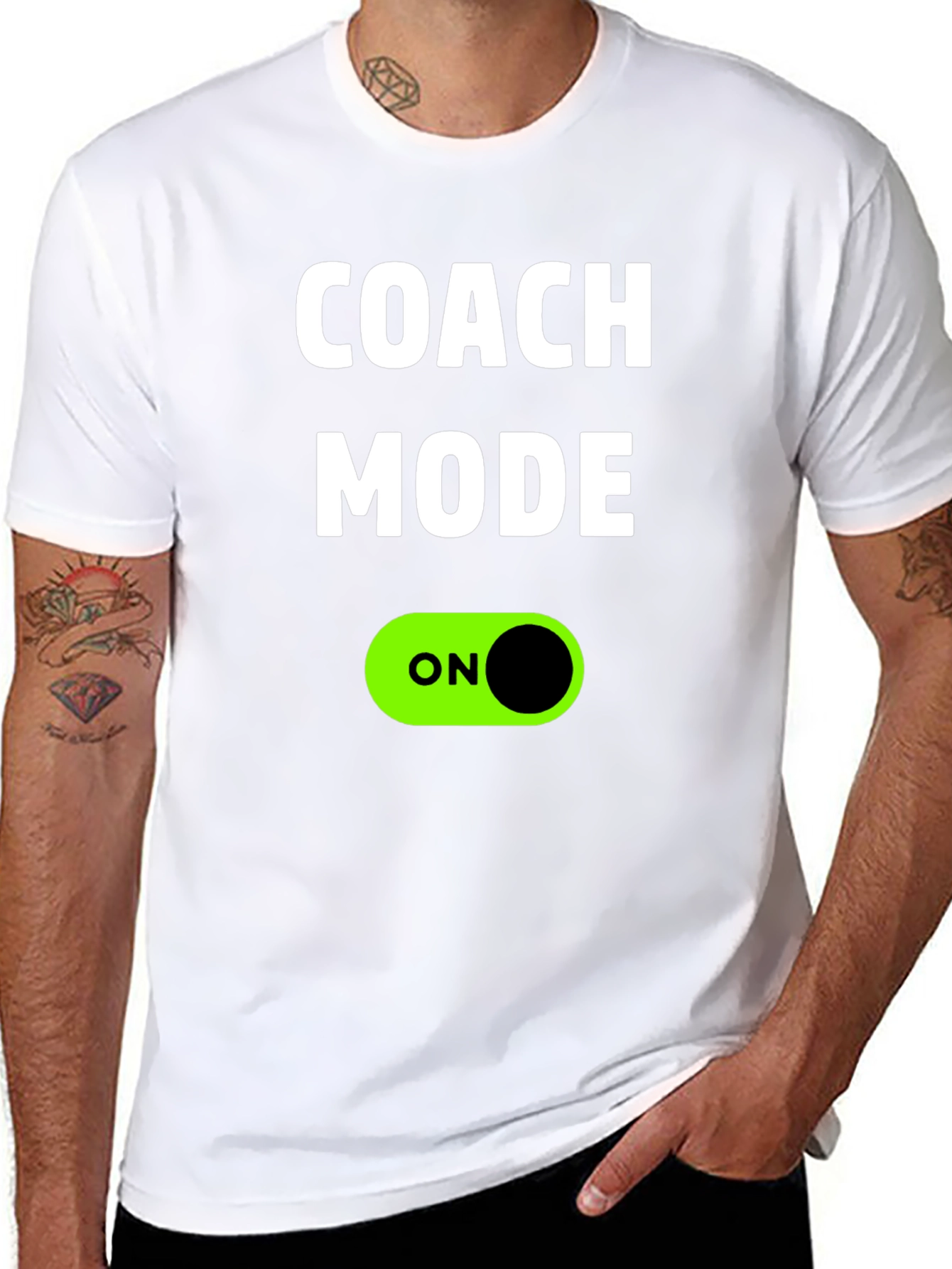 Coach Mode On T-Shirt - Trendy Graphic Tee