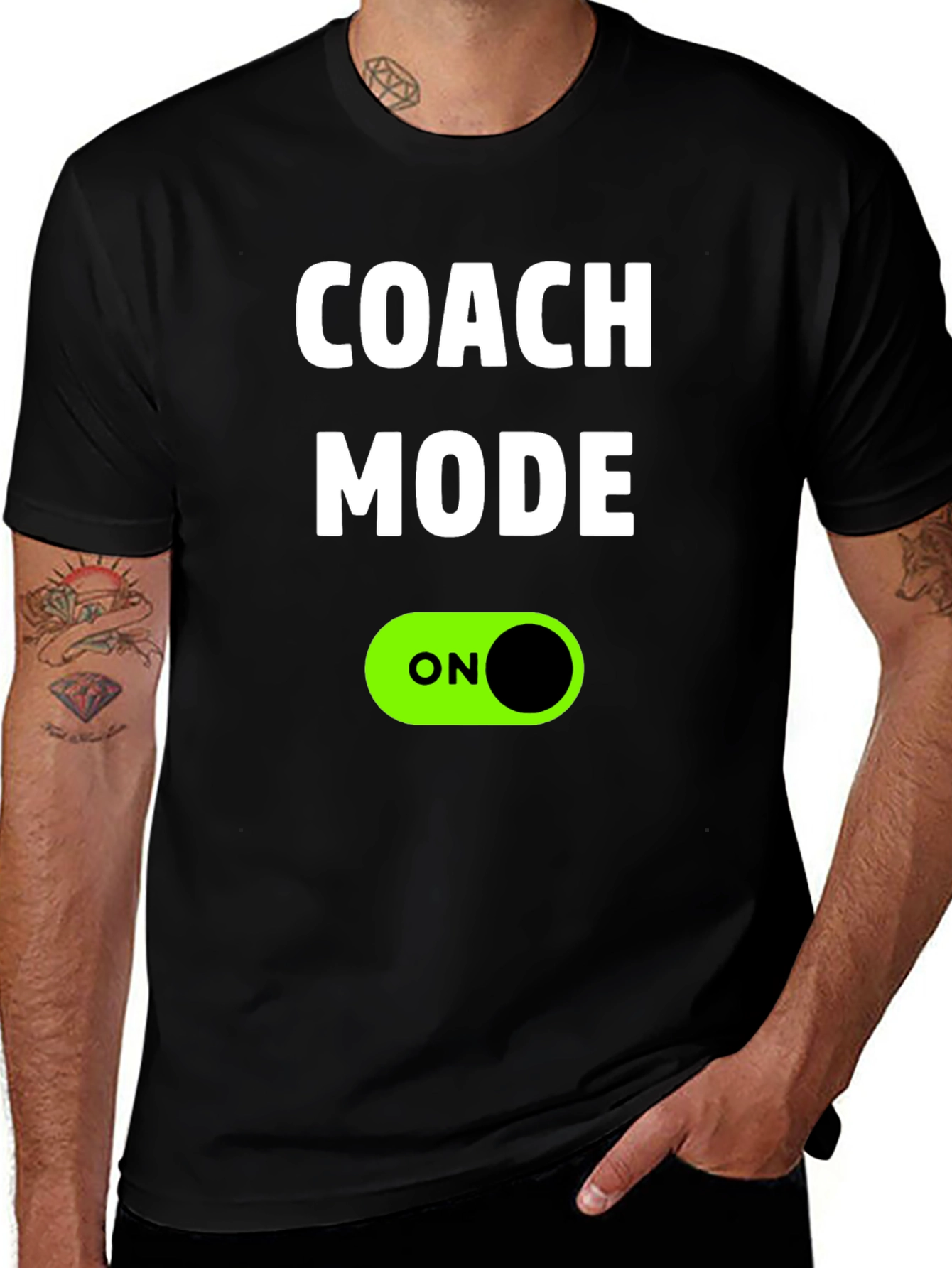 Coach Mode On T-Shirt - Trendy Graphic Tee