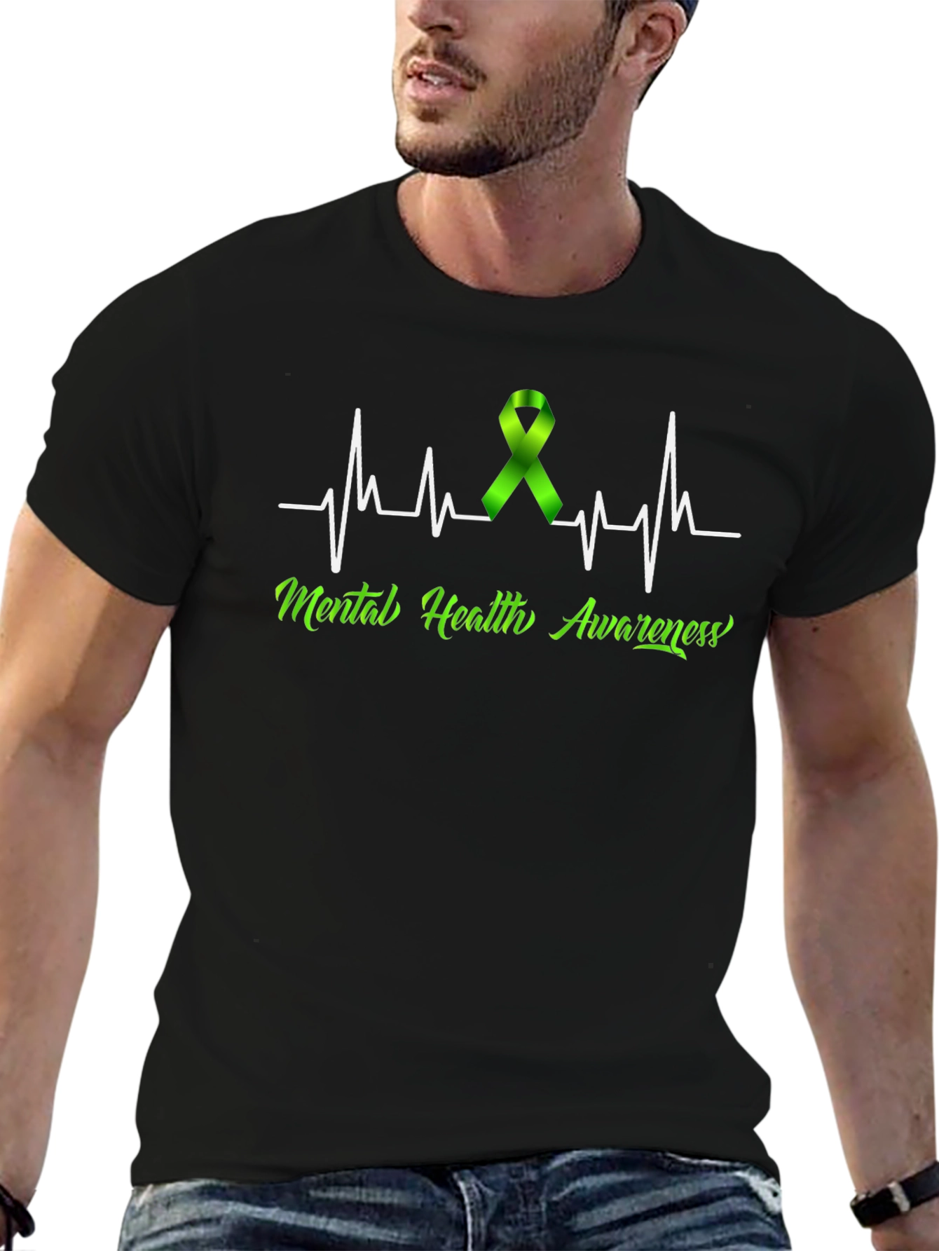 Mental Health Awareness Heartbeat T-Shirt