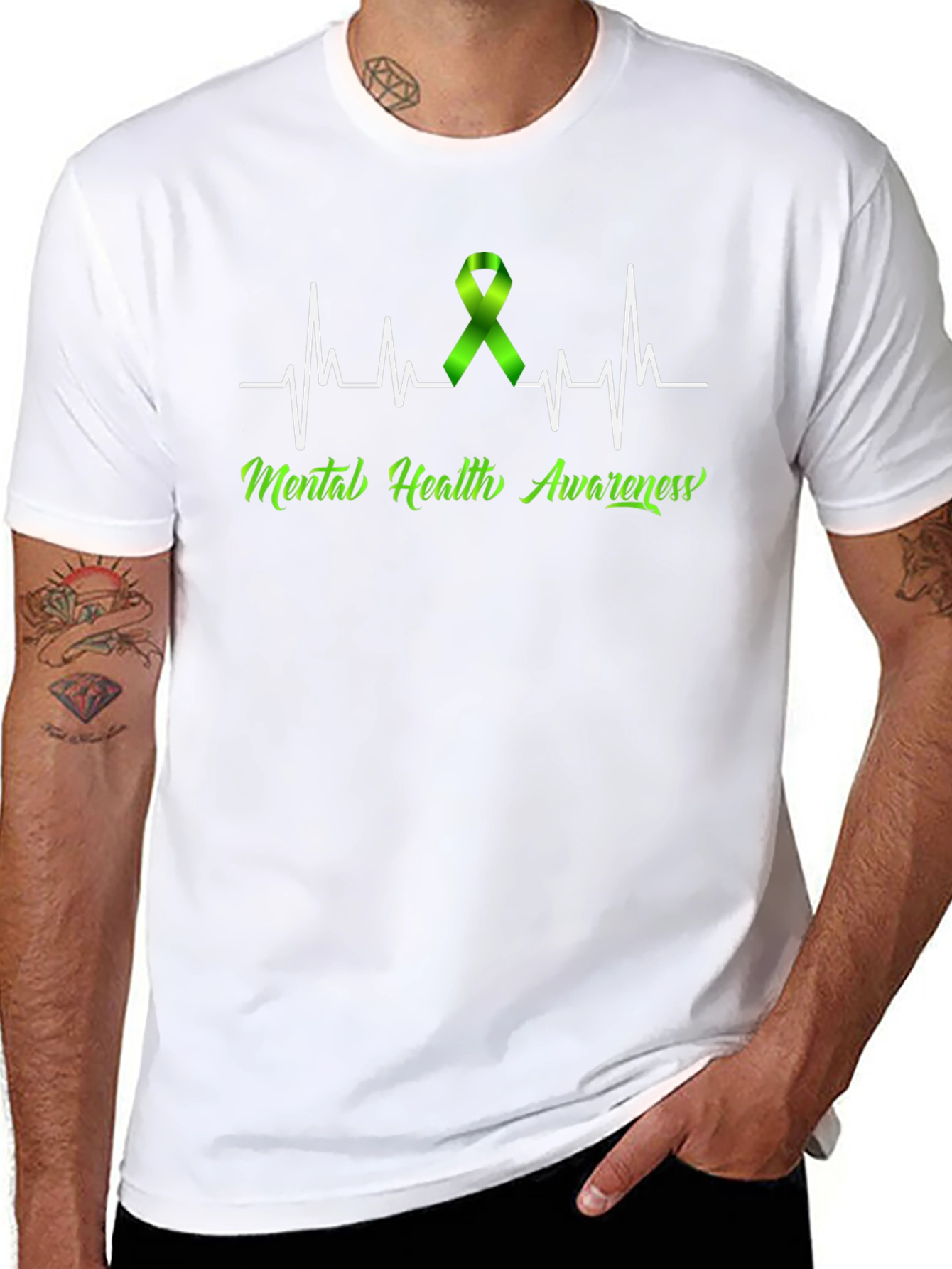 Mental Health Awareness Heartbeat T-Shirt