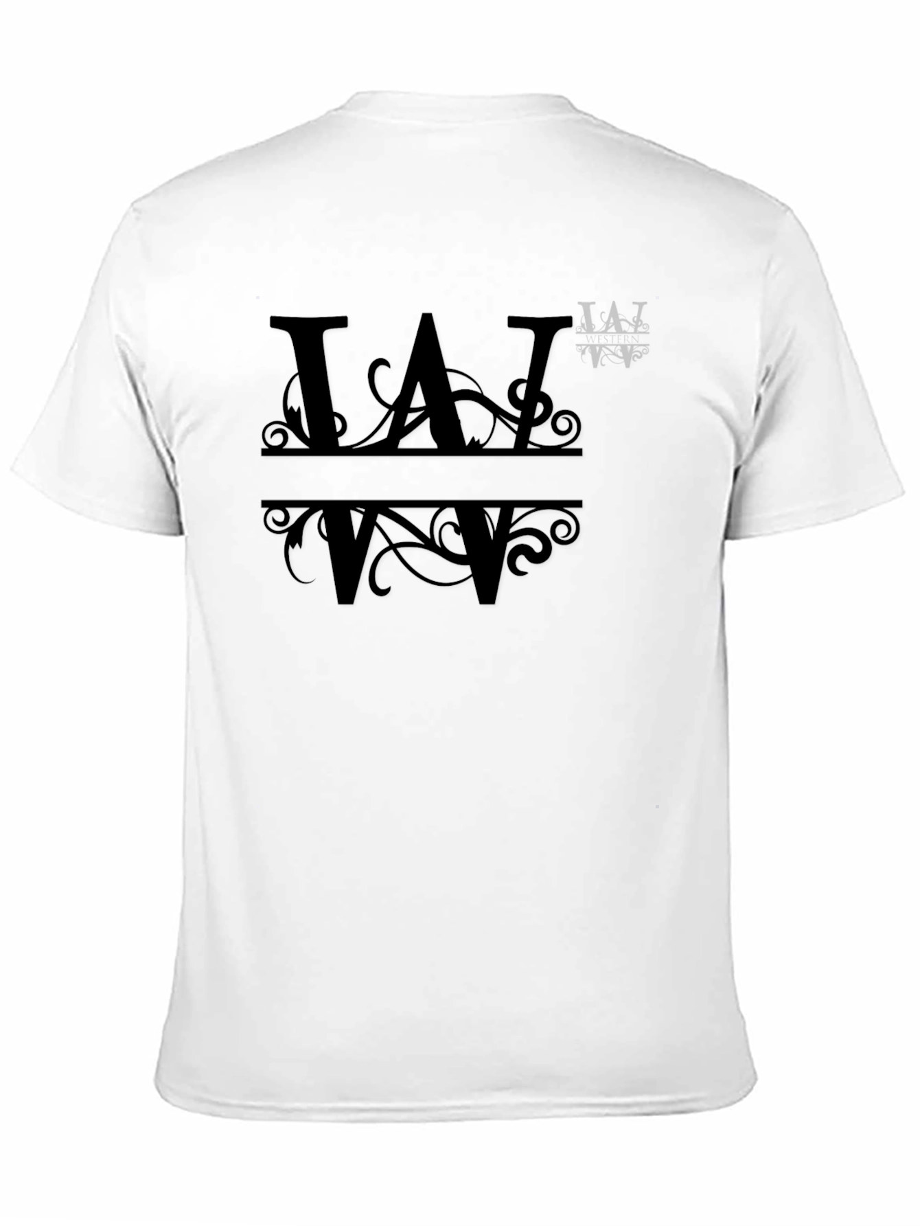 Elegant Monogram Initial T-Shirt - Personalized Style