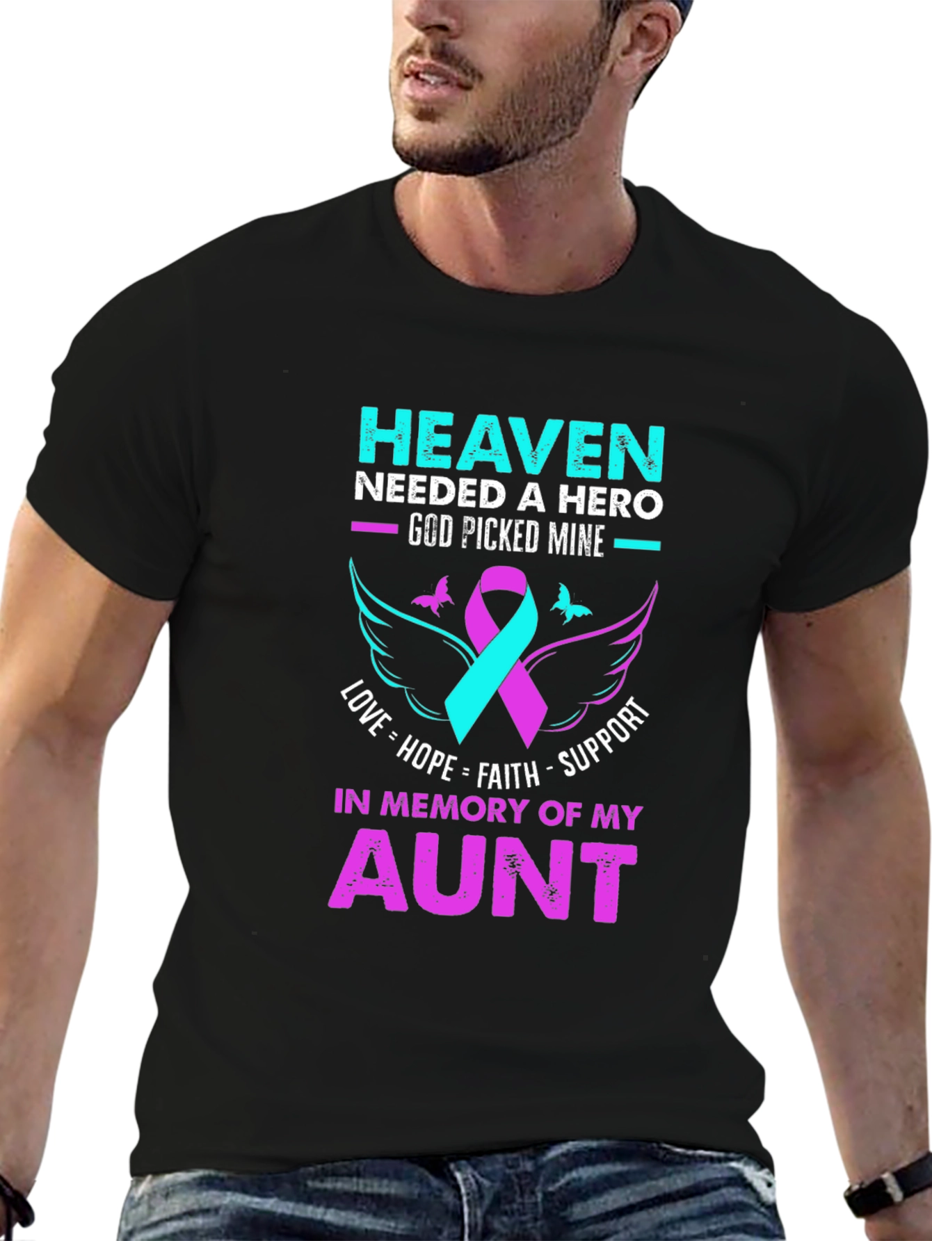 Heaven Needed Hero Aunt Memorial T-Shirt
