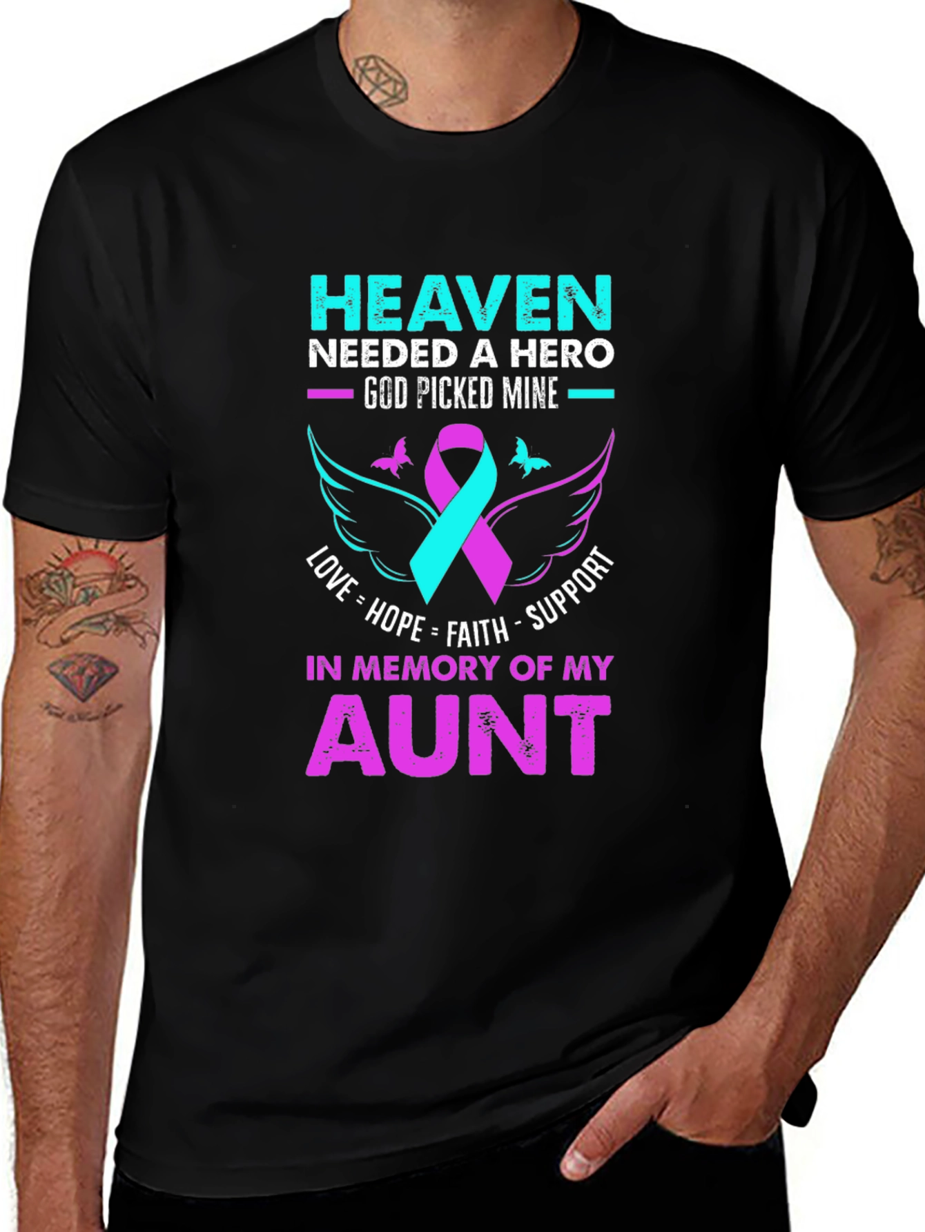 Heaven Needed Hero Aunt Memorial T-Shirt
