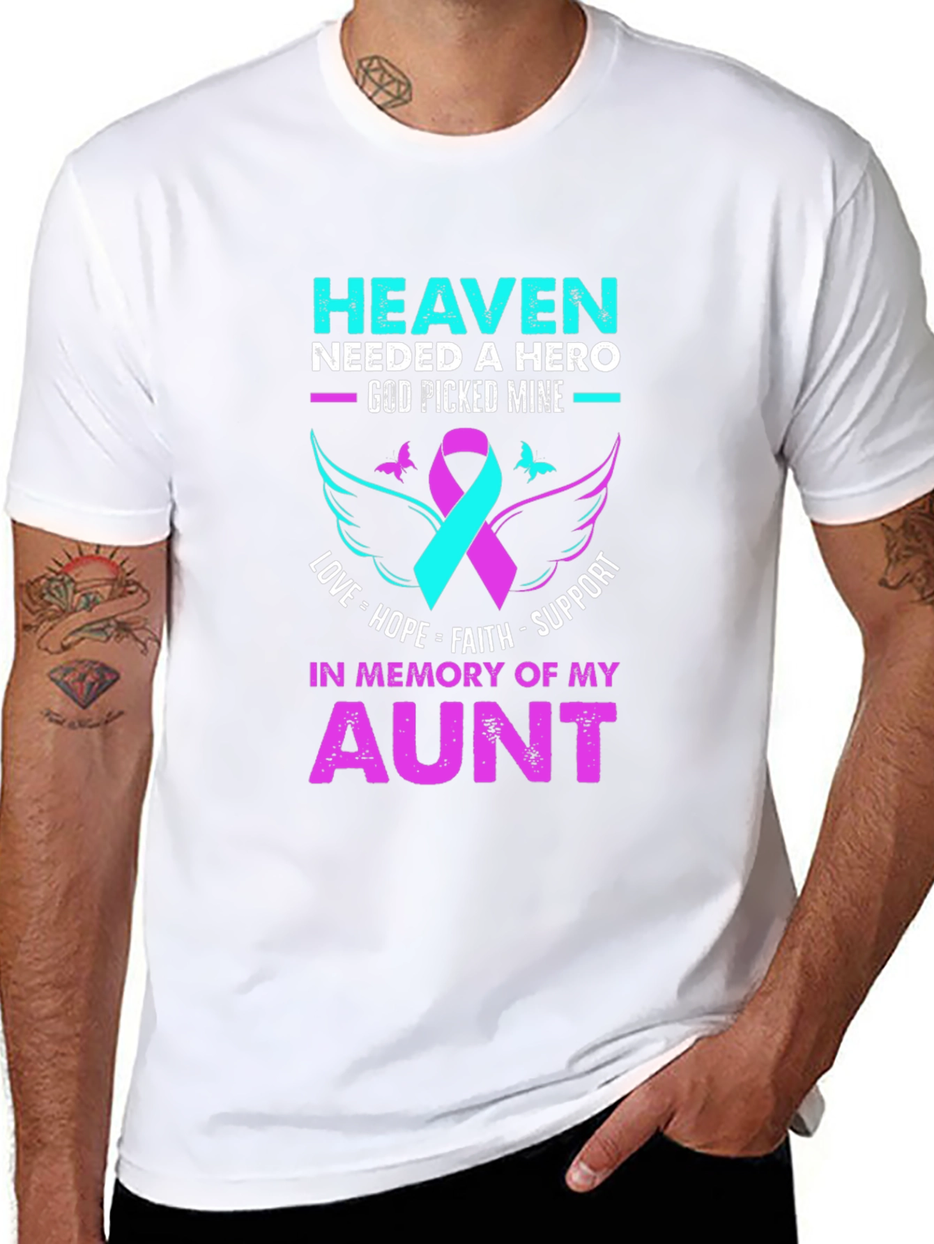 Heaven Needed Hero Aunt Memorial T-Shirt