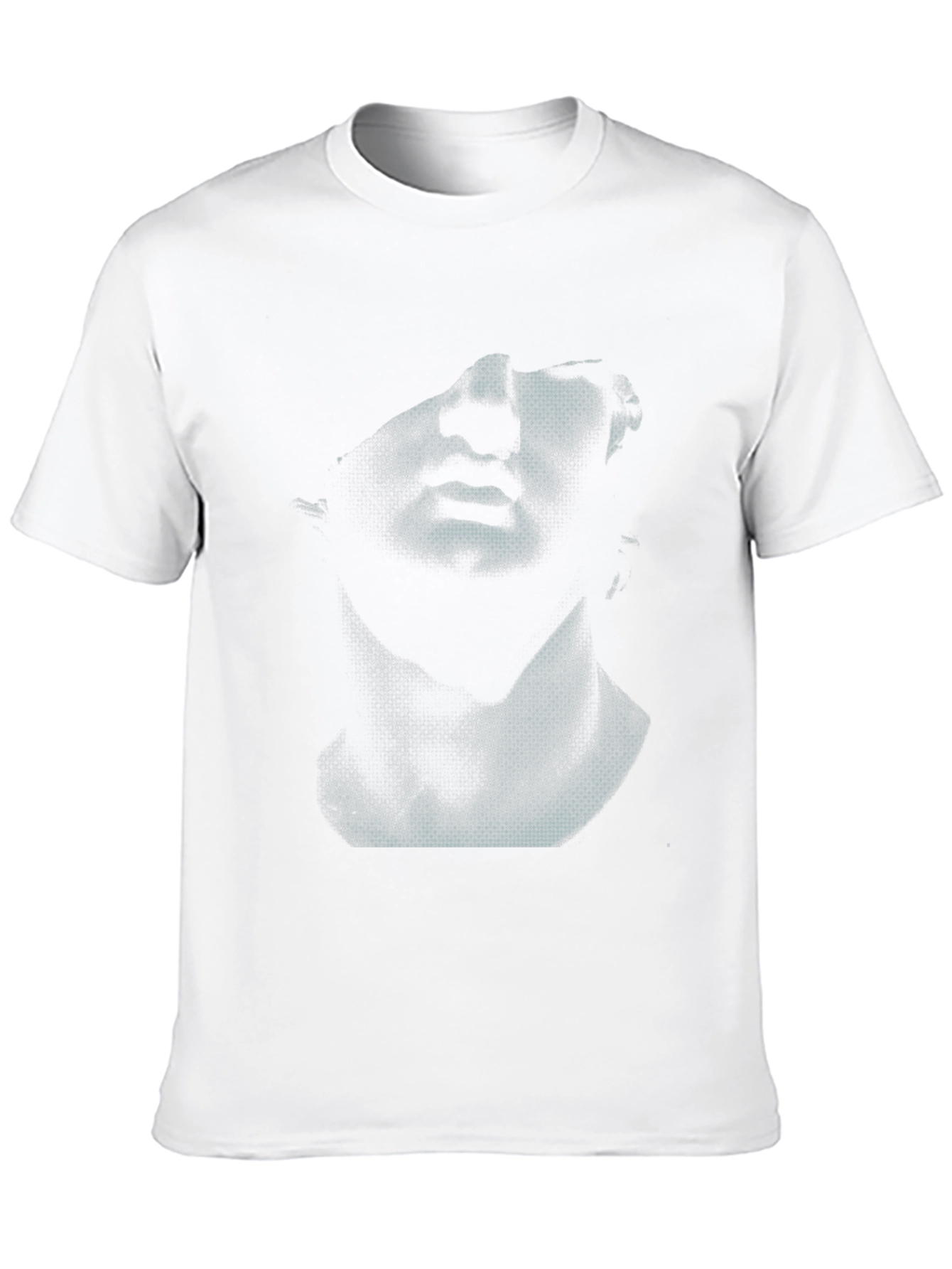 Abstract Bust Graphic Black T-Shirt