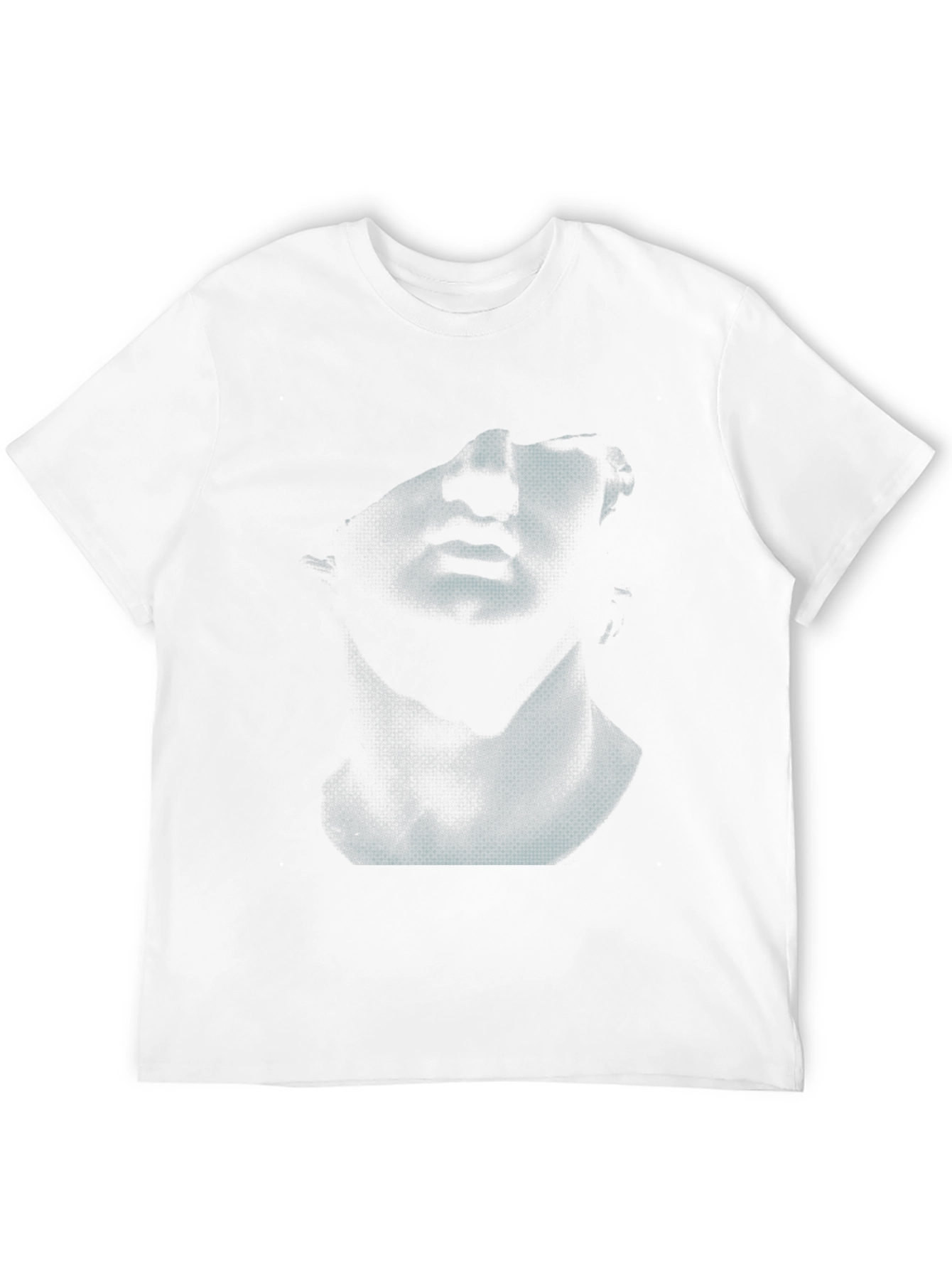 Abstract Bust Graphic Black T-Shirt