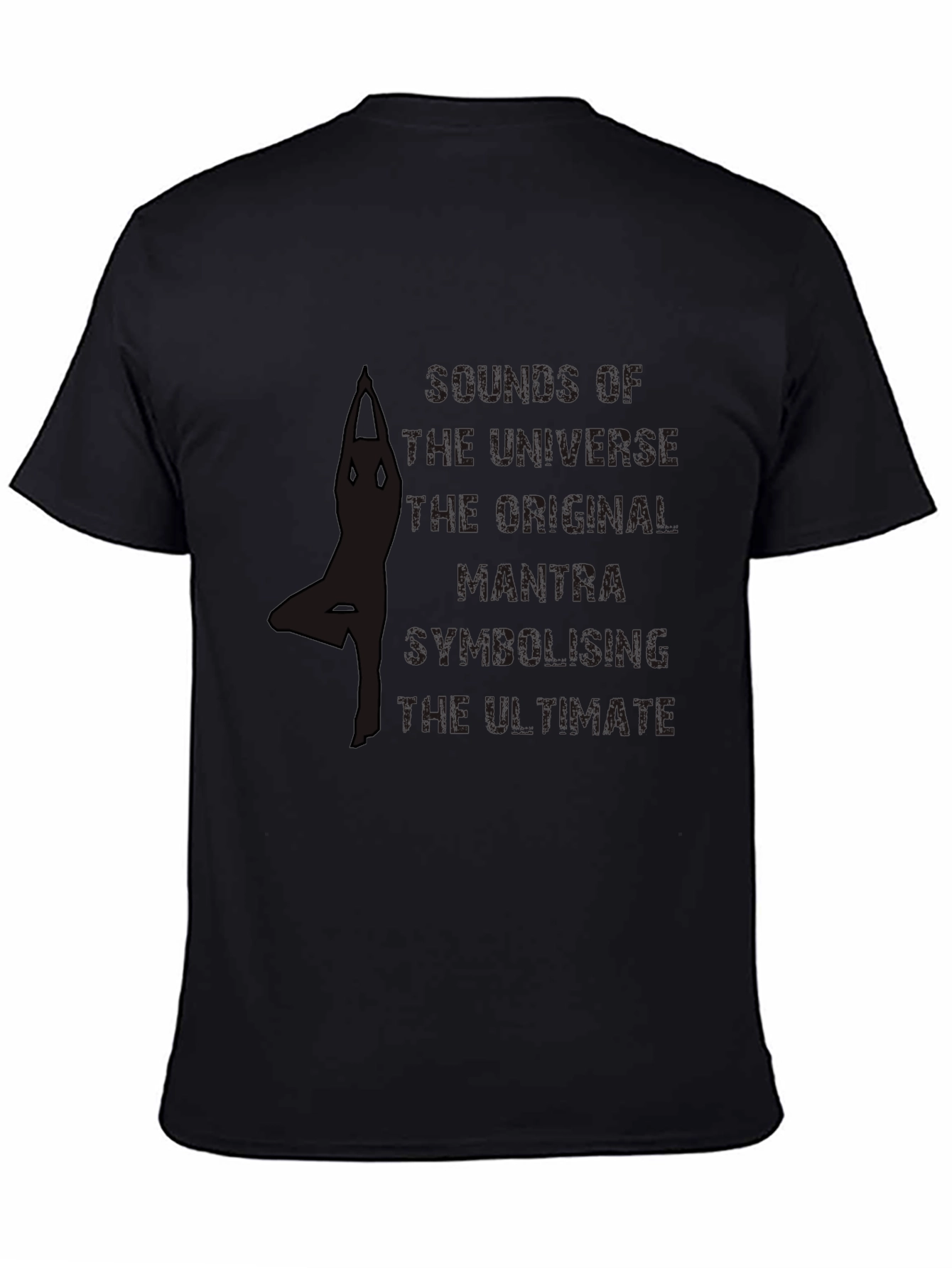 Yoga Enthusiast Black T-Shirt