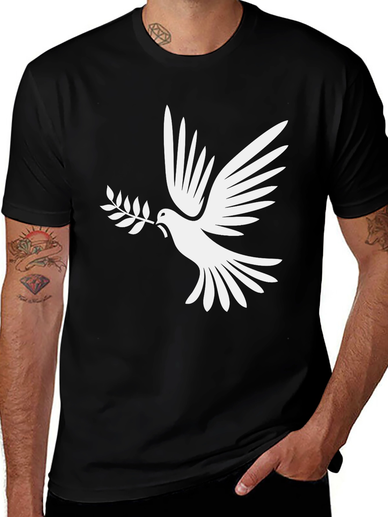 Peace Dove T-Shirt - Symbolic Graphic Tee
