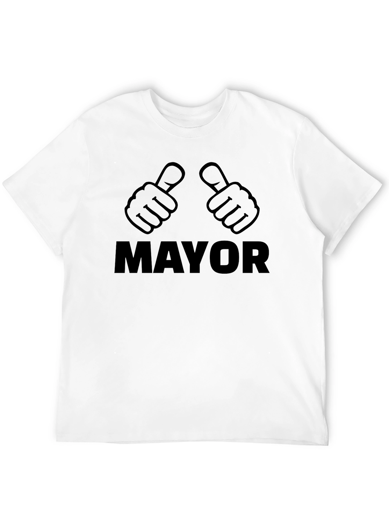 Mayor Thumbs Up Graphic T-Shirt - Black