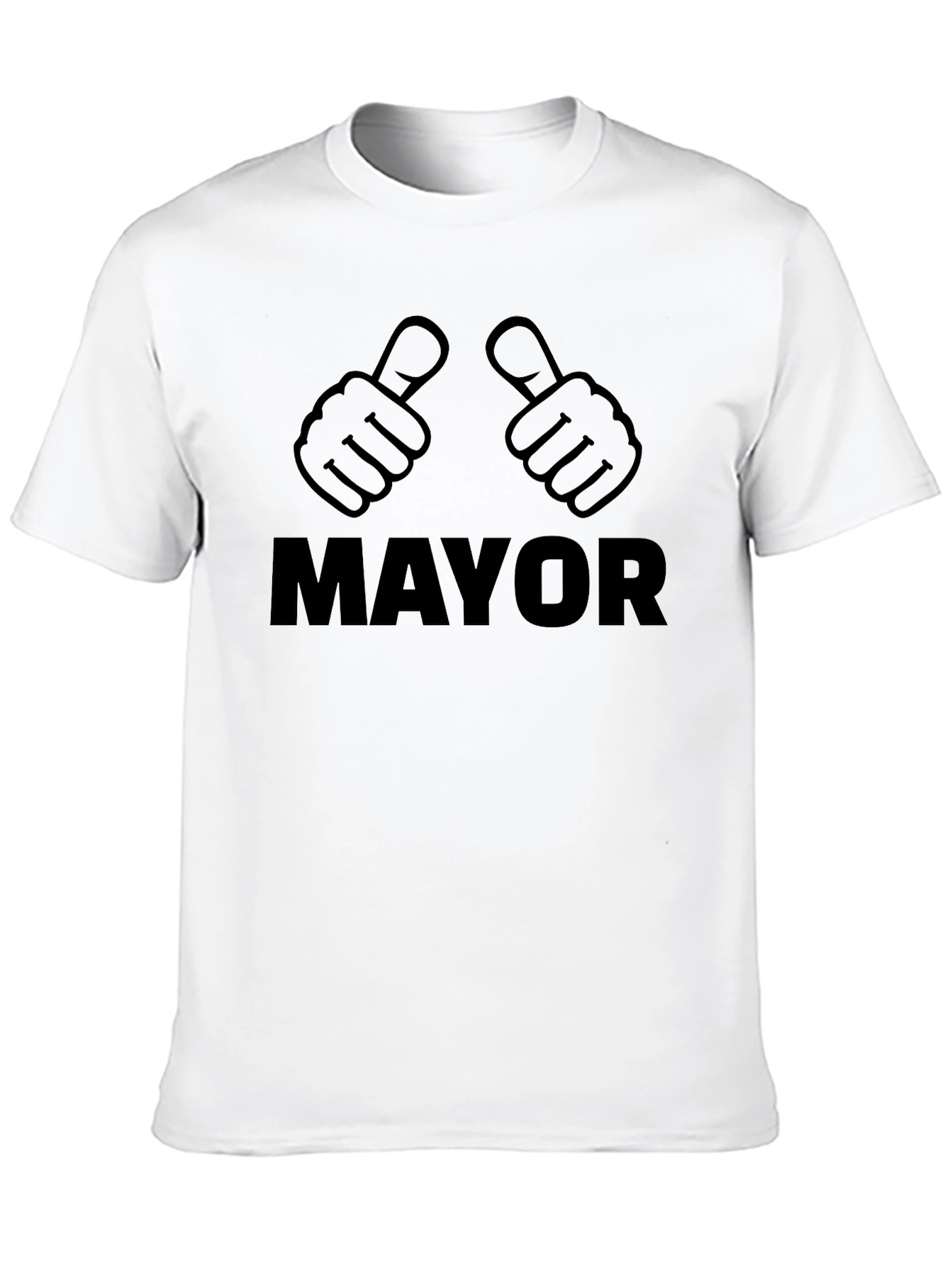 Mayor Thumbs Up Graphic T-Shirt - Black