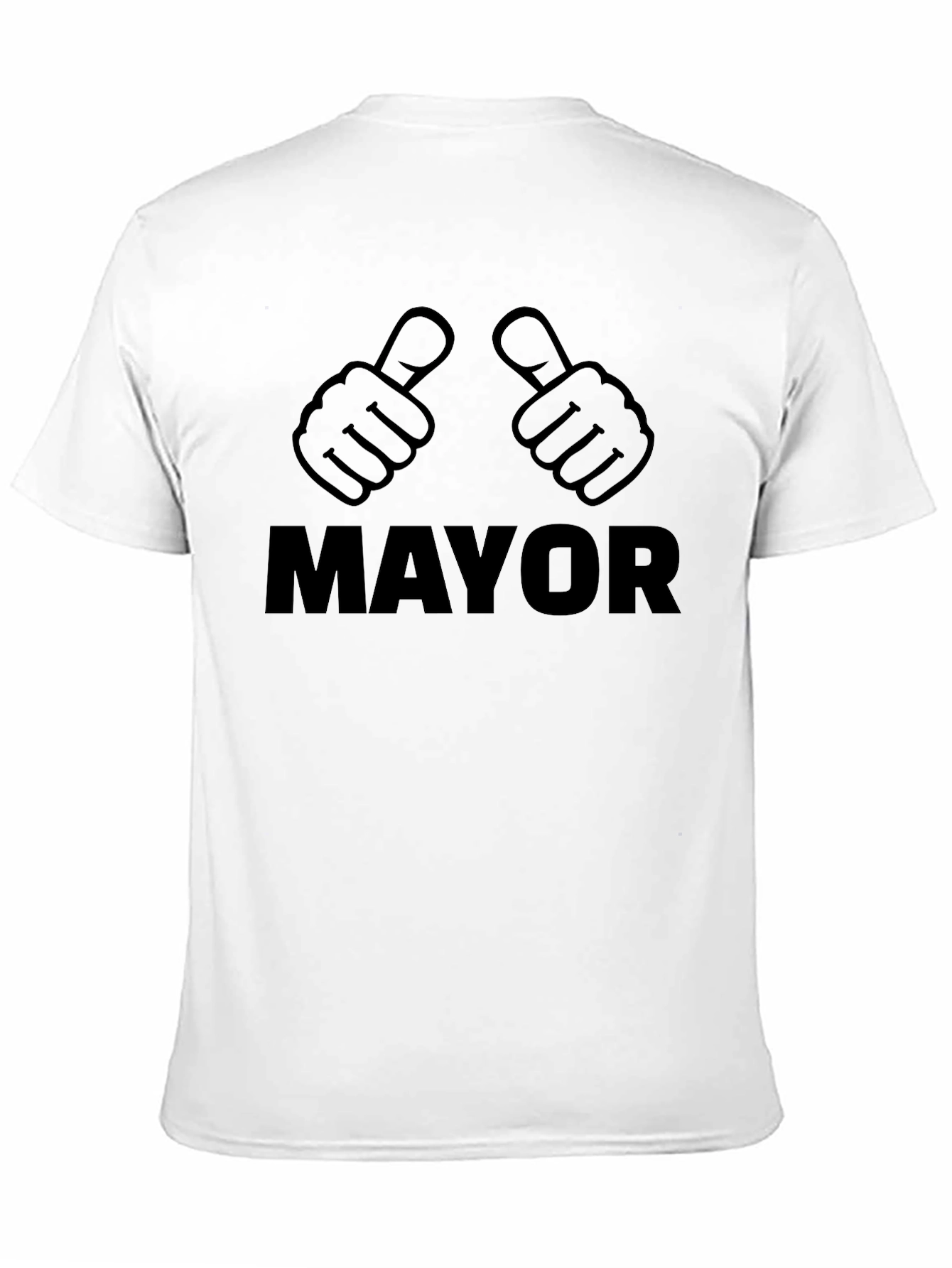 Mayor Thumbs Up Graphic T-Shirt - Black