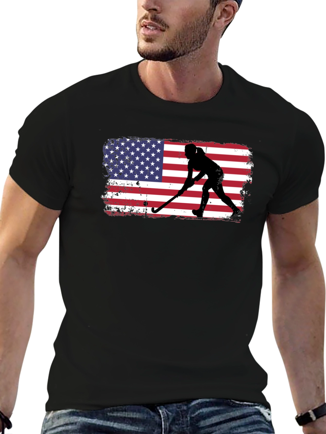 USA Hockey Silhouette Graphic Tee