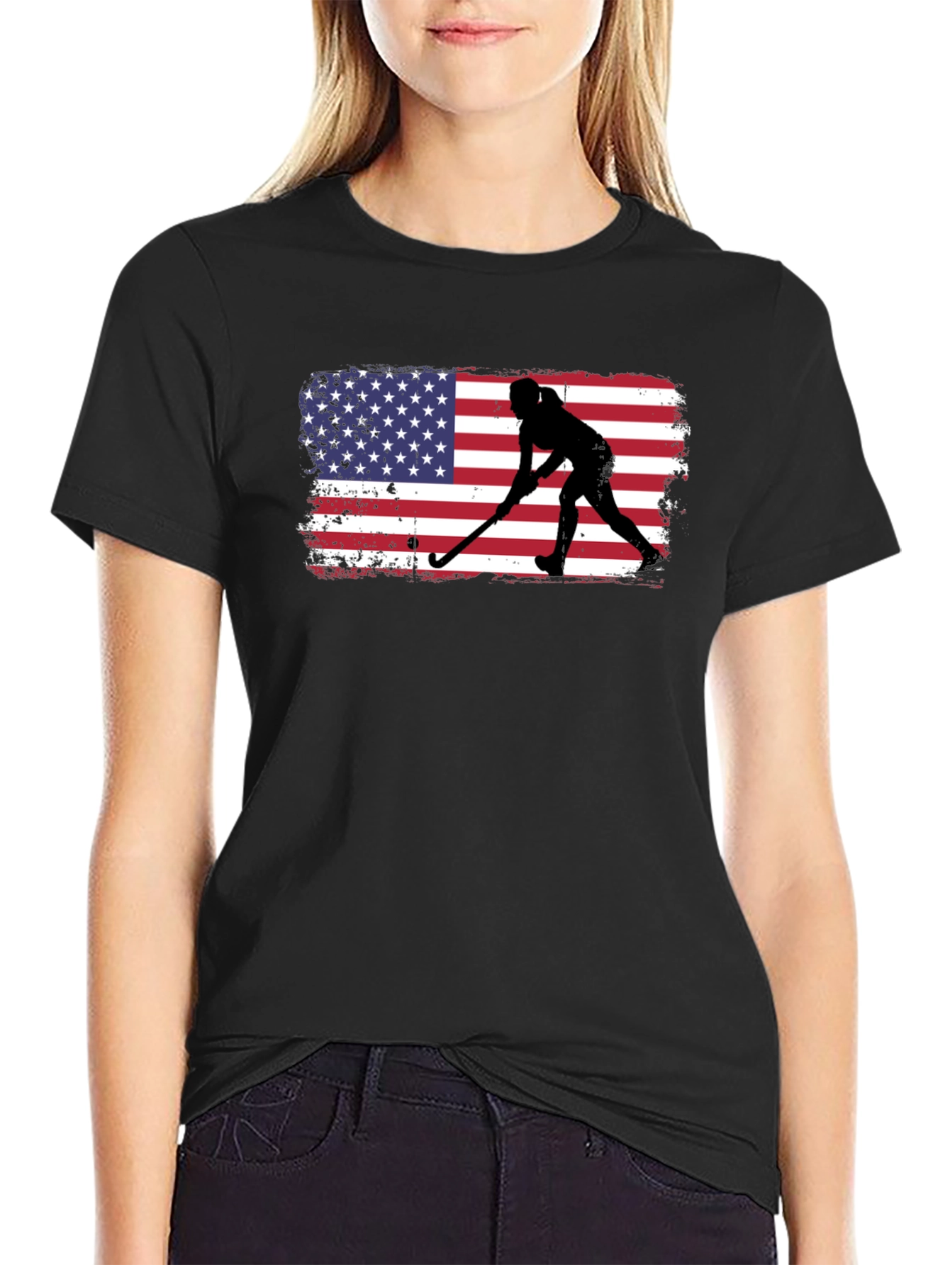 USA Hockey Silhouette Graphic Tee