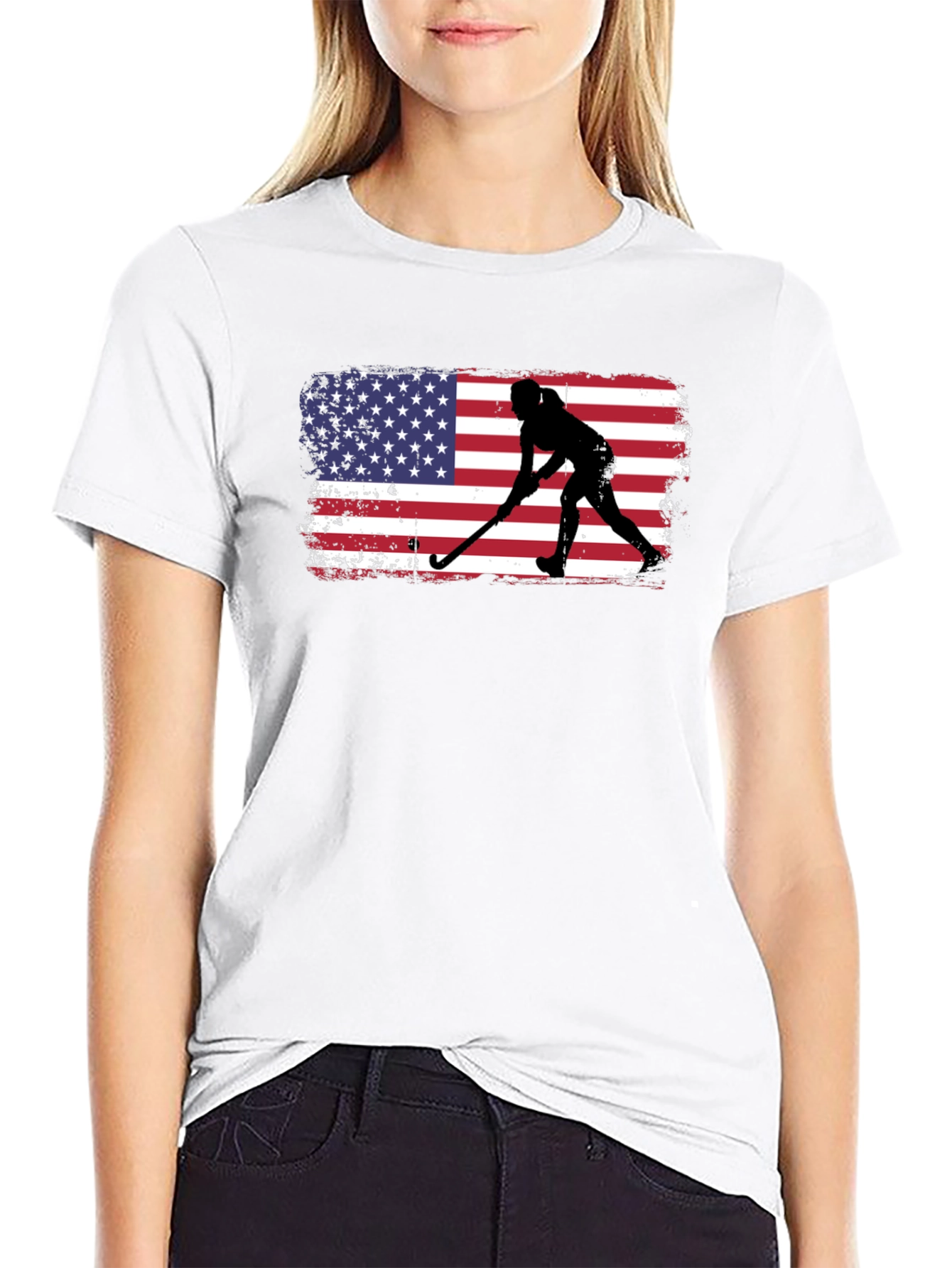 USA Hockey Silhouette Graphic Tee