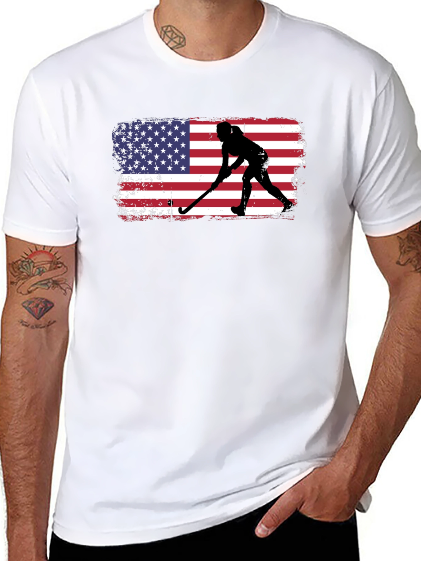 USA Hockey Silhouette Graphic Tee