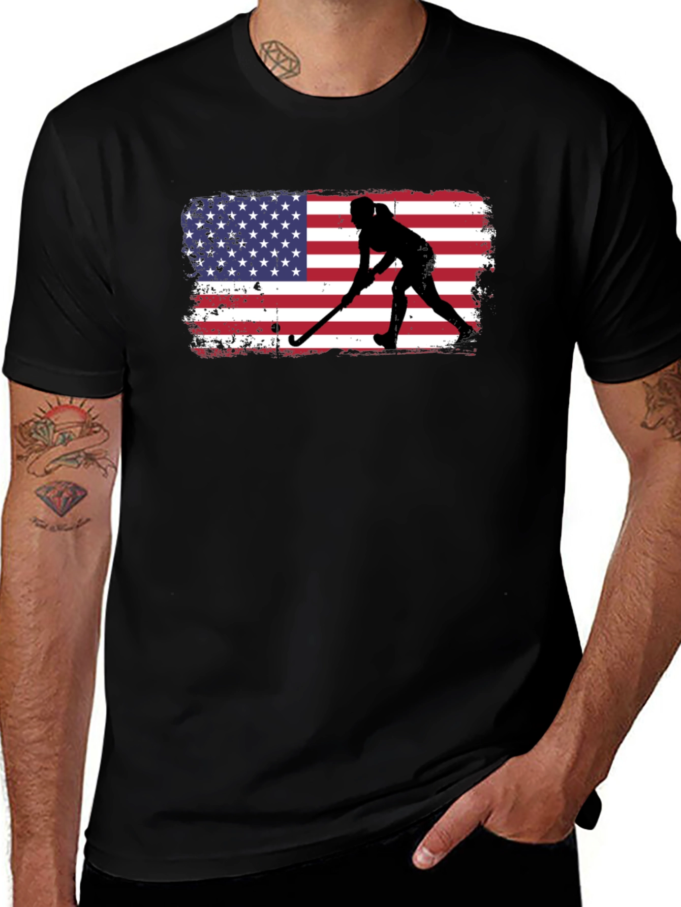 USA Hockey Silhouette Graphic Tee
