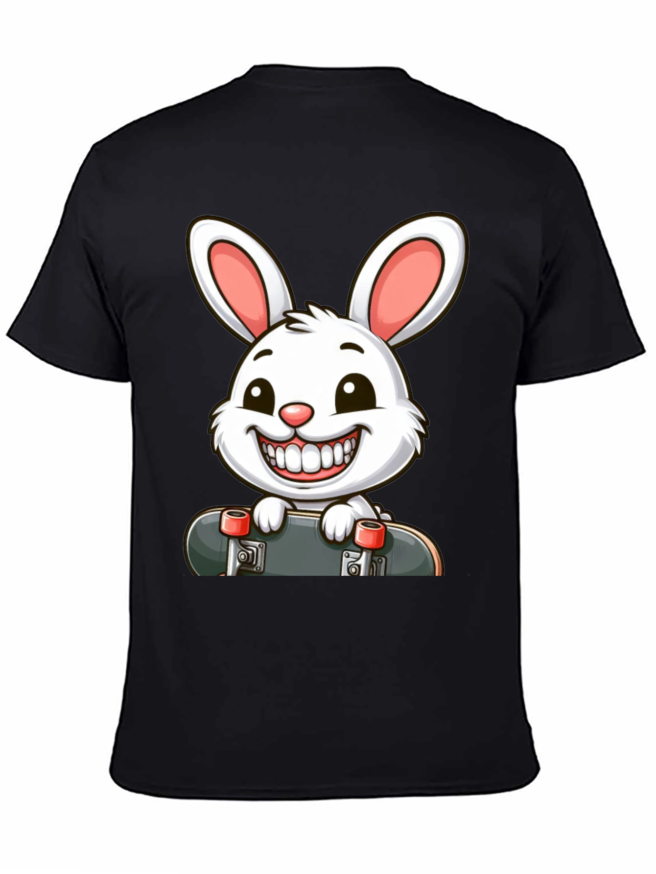 Rabbit Skateboard Graphic T-Shirt