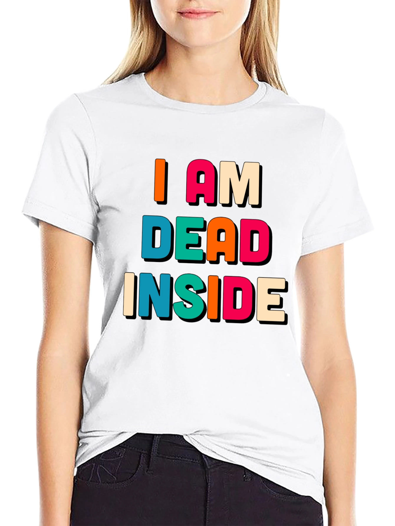 I am Dead Inside Black Graphic Tee