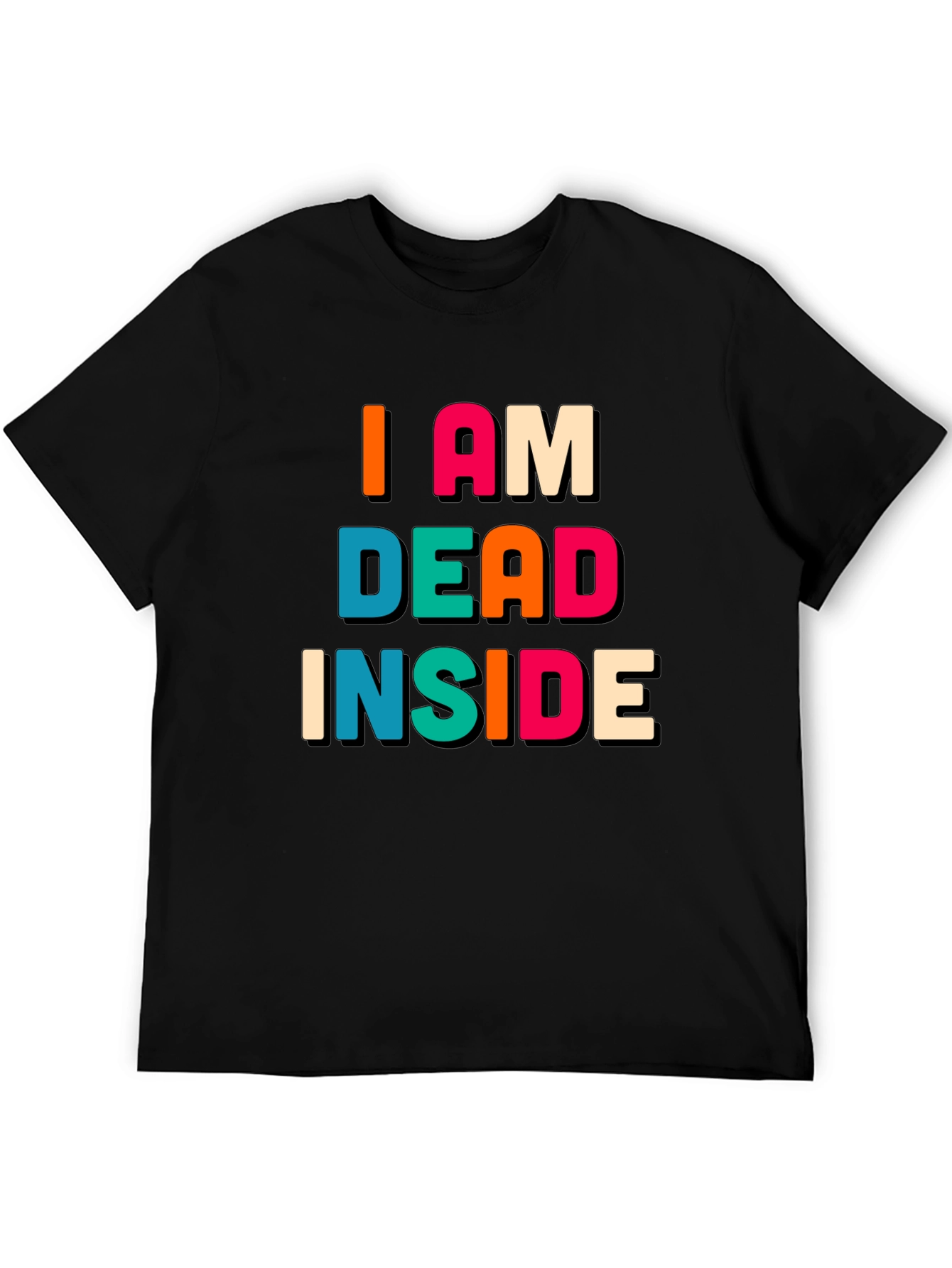 I am Dead Inside Black Graphic Tee