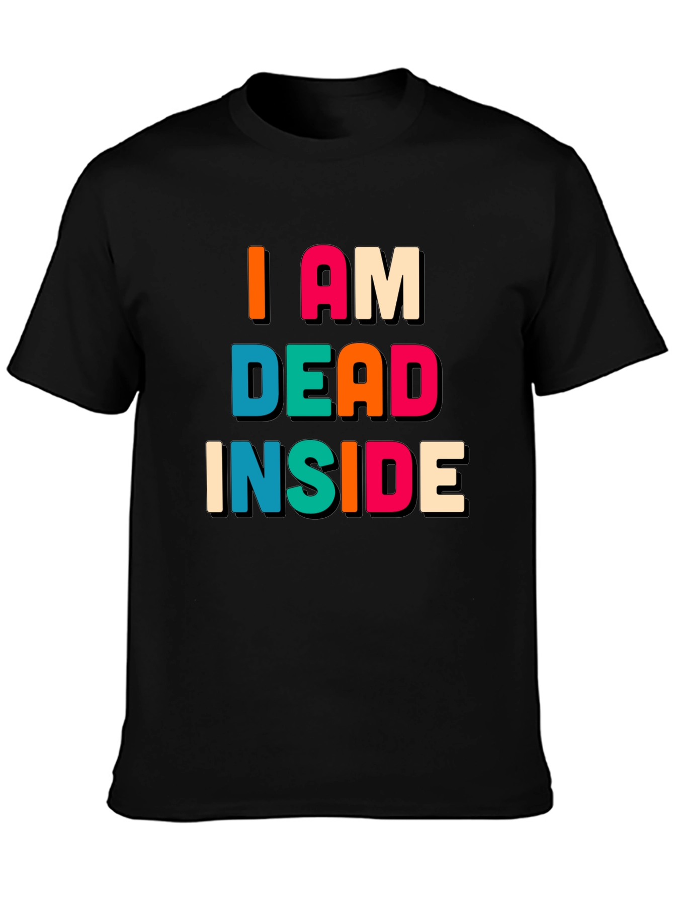 I am Dead Inside Black Graphic Tee