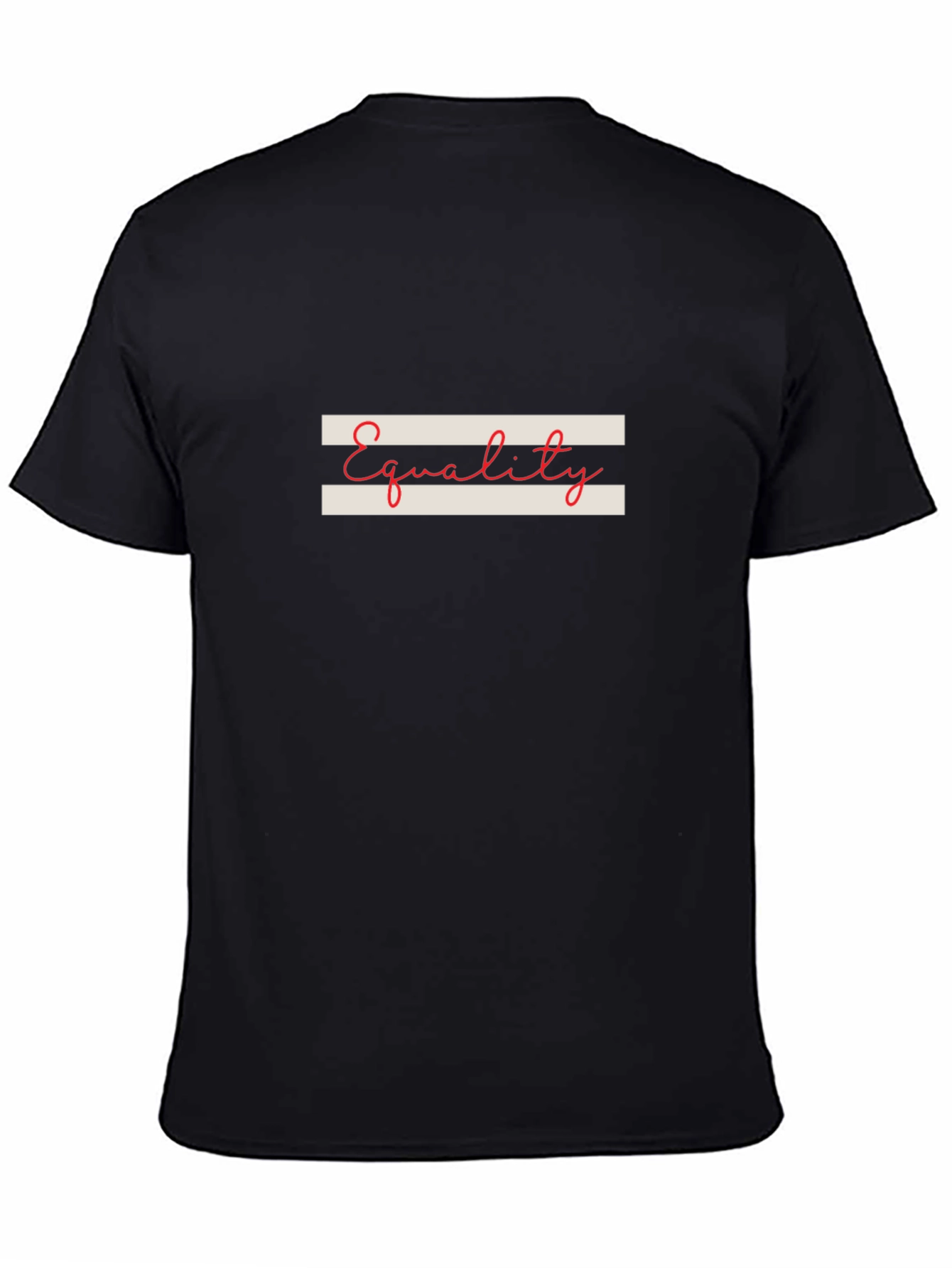 Equality Graphic Tee - Black Crew Neck T-Shirt