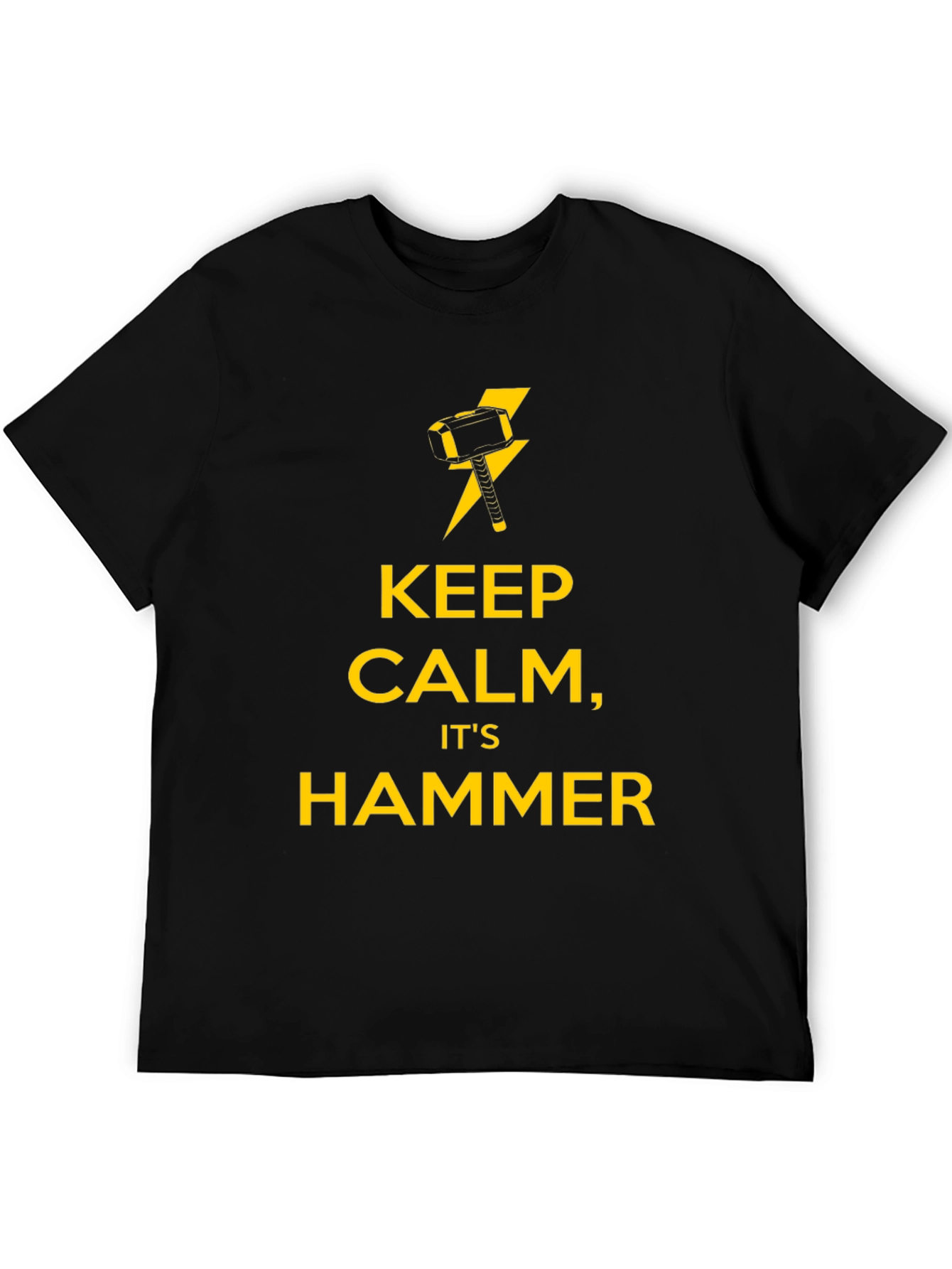 Keep Calm Its Hammer Time Mens T-Shirt