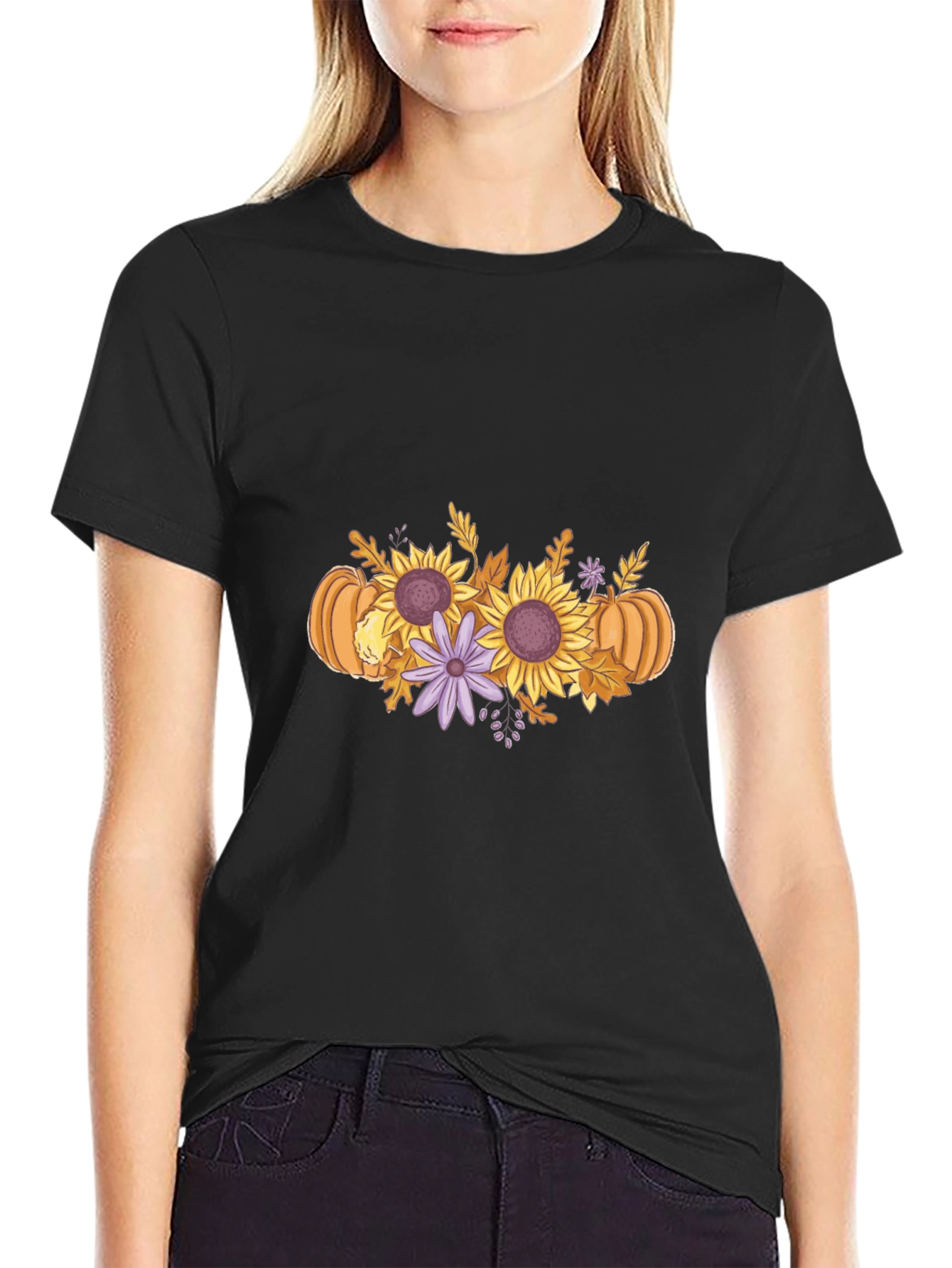 Floral Pumpkin Graphic Tee