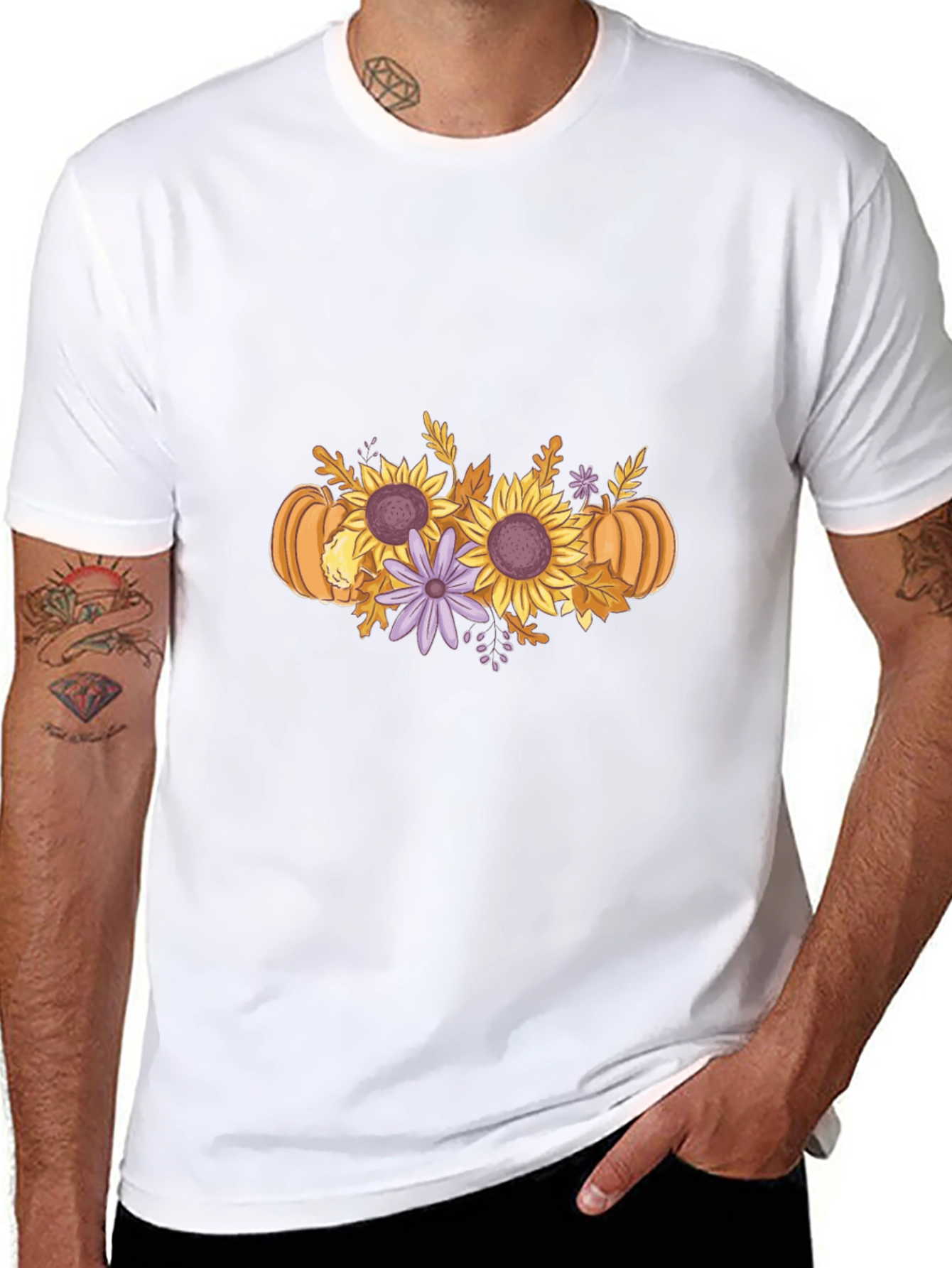 Floral Pumpkin Graphic Tee