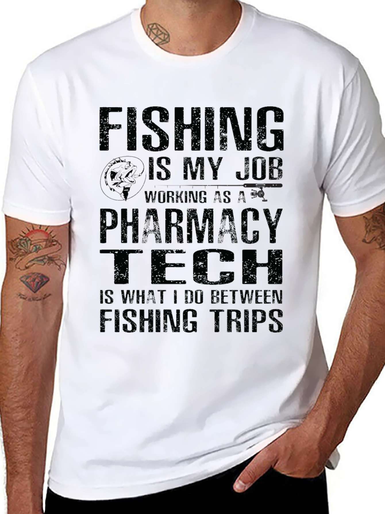 Fishing Pharmacy Tech T-Shirt